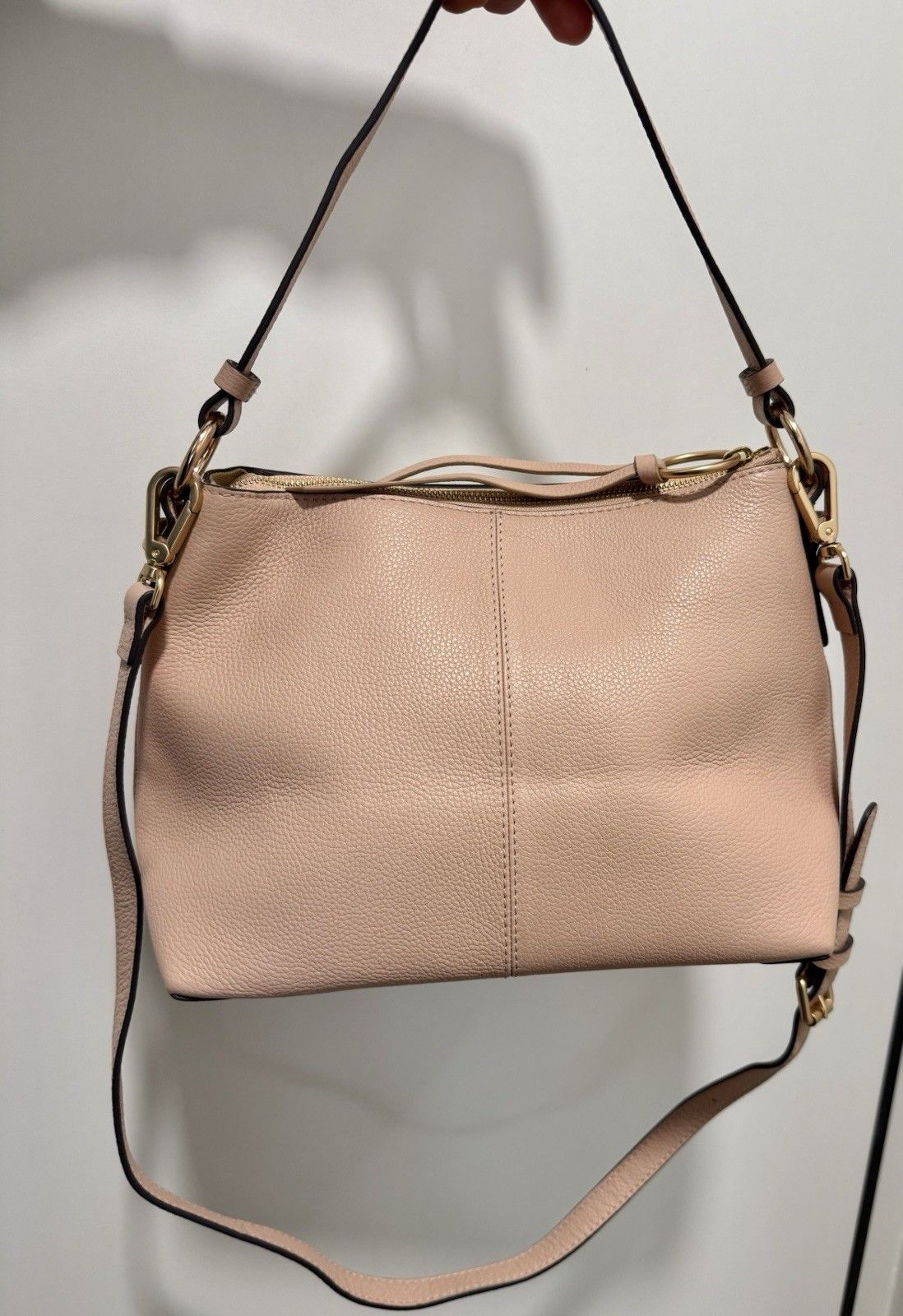 See by Chloe DDP See By Chloe Joan Leather crossbody suede bag peach Size ONE SIZE - 10 Thumbnail