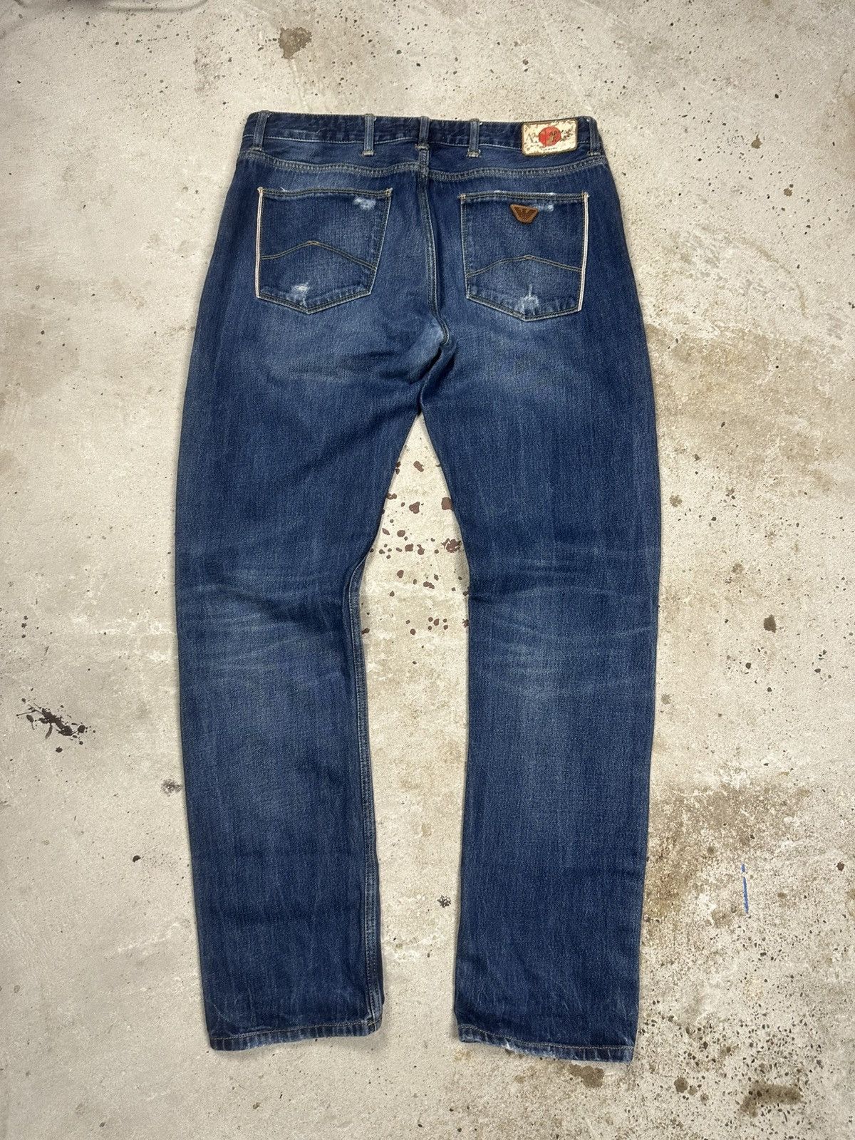 Giorgio Armani Vintage 2000s Armani Jeans Japan Selvedge Denim Pants Size US 34 / EU 50 - 3 Thumbnail