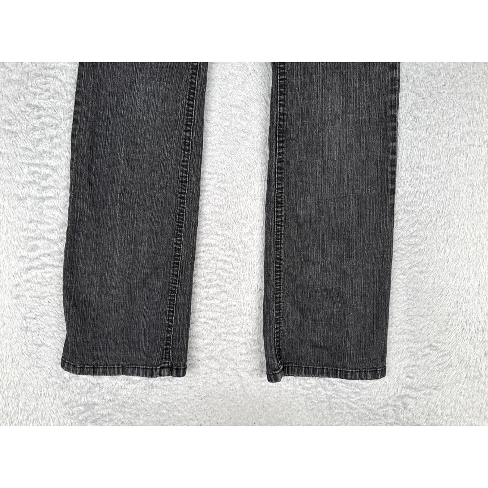 Faded Glory Faded Glory Jeans Womens Petite 4 Bootcut Denim Charcoal Mid Rise 26x29 Stretch 5-Pocket Logo Zipper Jeans Mens? Size 27" / US 4 / IT 40 - 2 Thumbnail