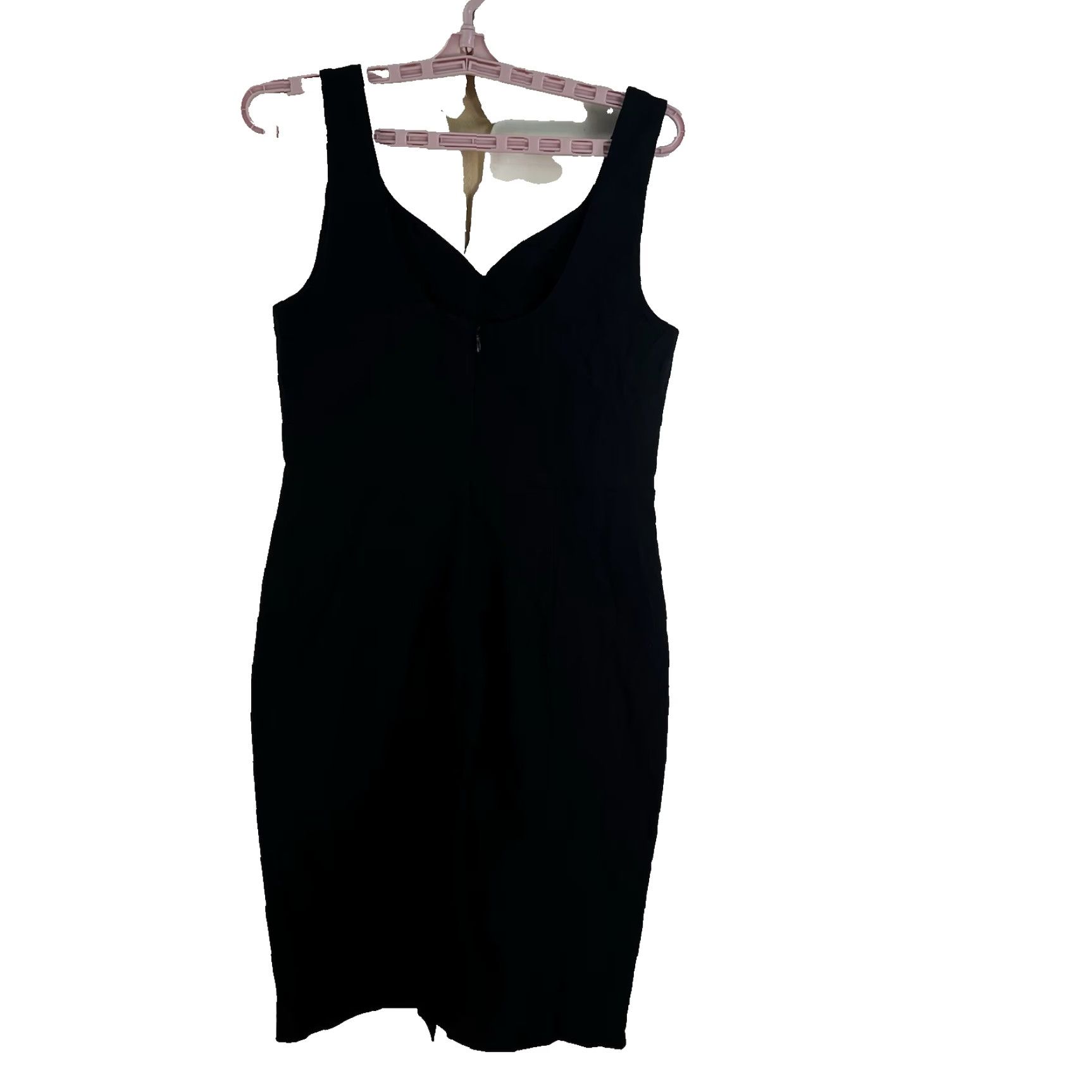 Vintage Grace Karin Party Cocktail Dress Sleeveless L Black Knee-Length Belted V-Neck Size L / US 10 / IT 46 - 5 Thumbnail