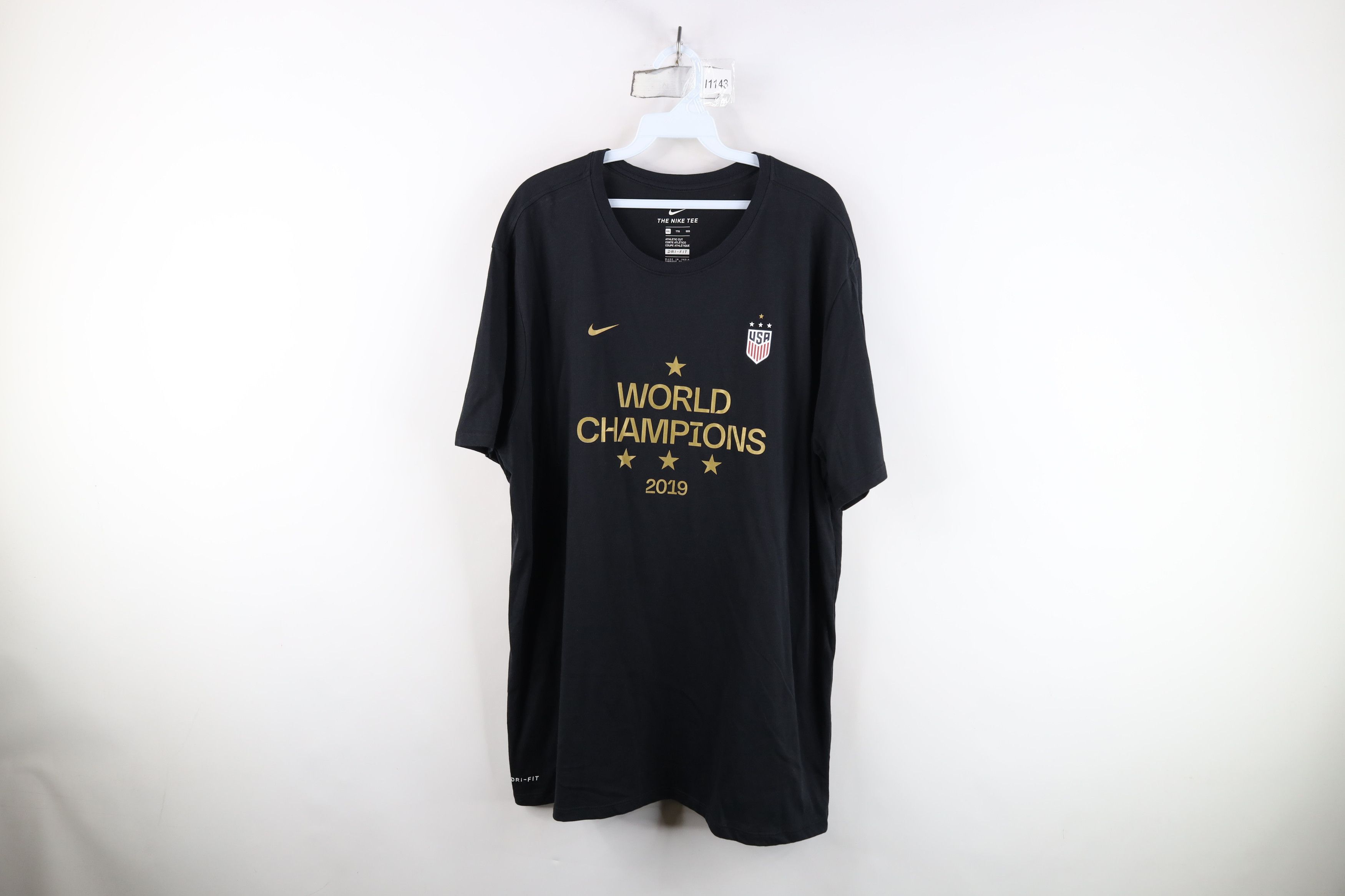 Nike Nike Champion USA National Team Soccer T-Shirt USWNT Black Size XXL / US 16-18 / IT 52-54 - 1 Thumbnail