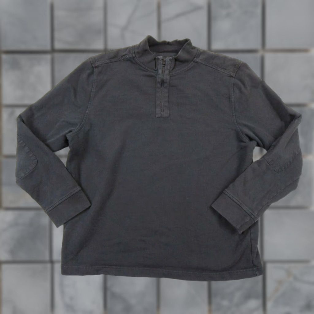 UNTUCKit UNTUCKit Men's Sweater Black XLarge Quarter Zip Pullover Wolfred Patch Preppy Size US XL / EU 56 / 4 - 1 Thumbnail