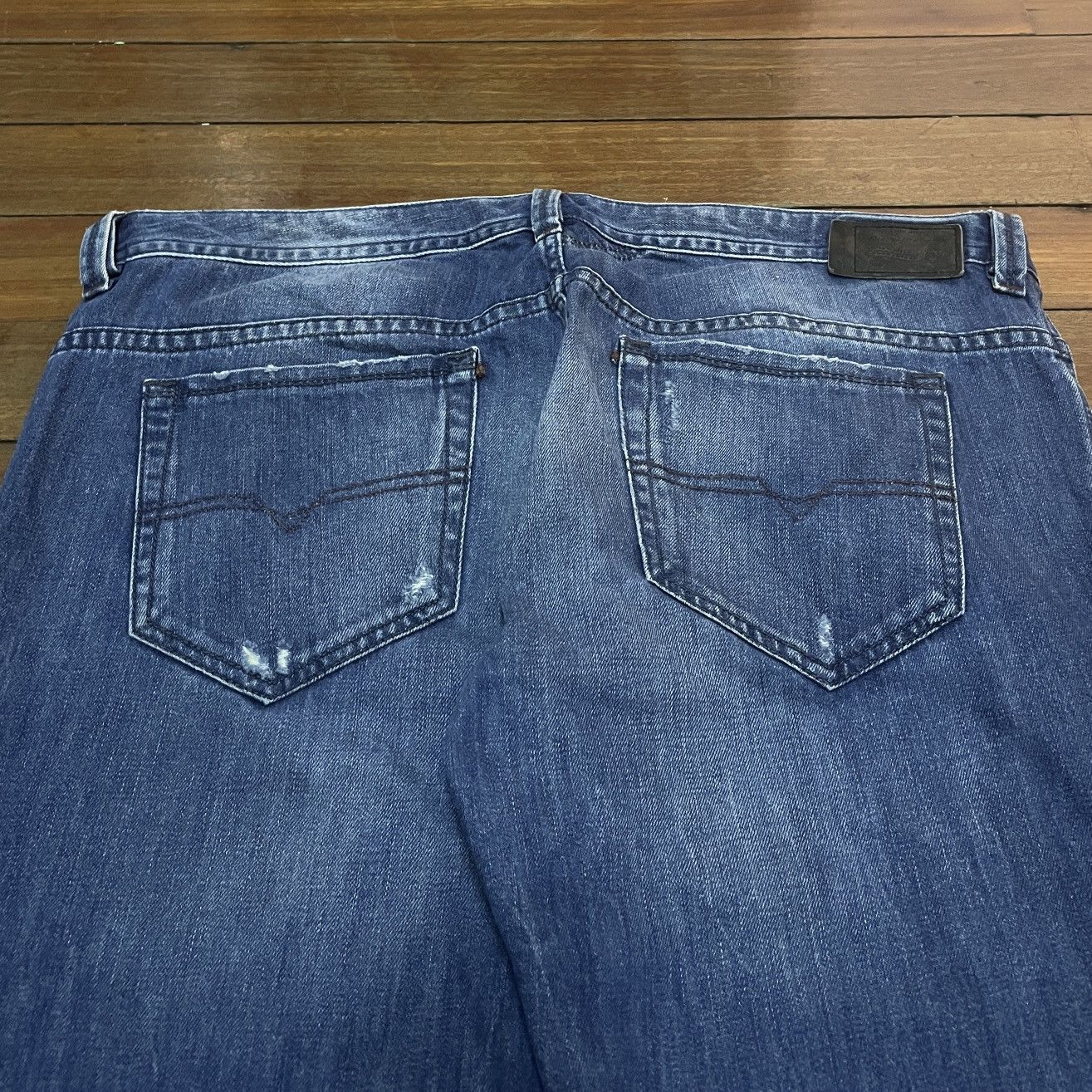 Diesel Very Rare Design Vintage Diesel Travar Oversized Jeans 1990s Size US 40 / EU 56 - 4 Thumbnail