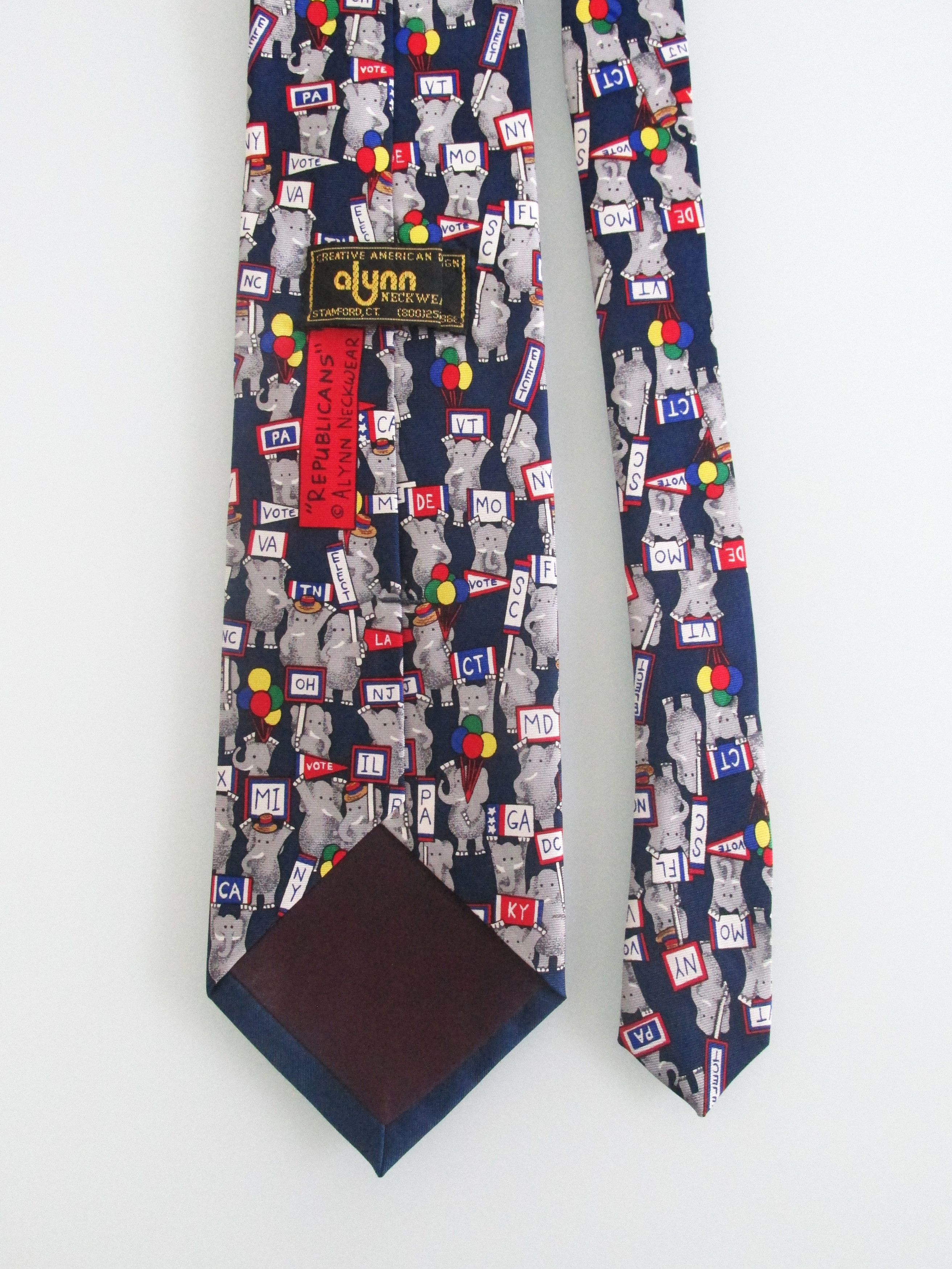 Other Alynn (NWOT) Republican Party Men's Silk Tie Size ONE SIZE - 3 Thumbnail