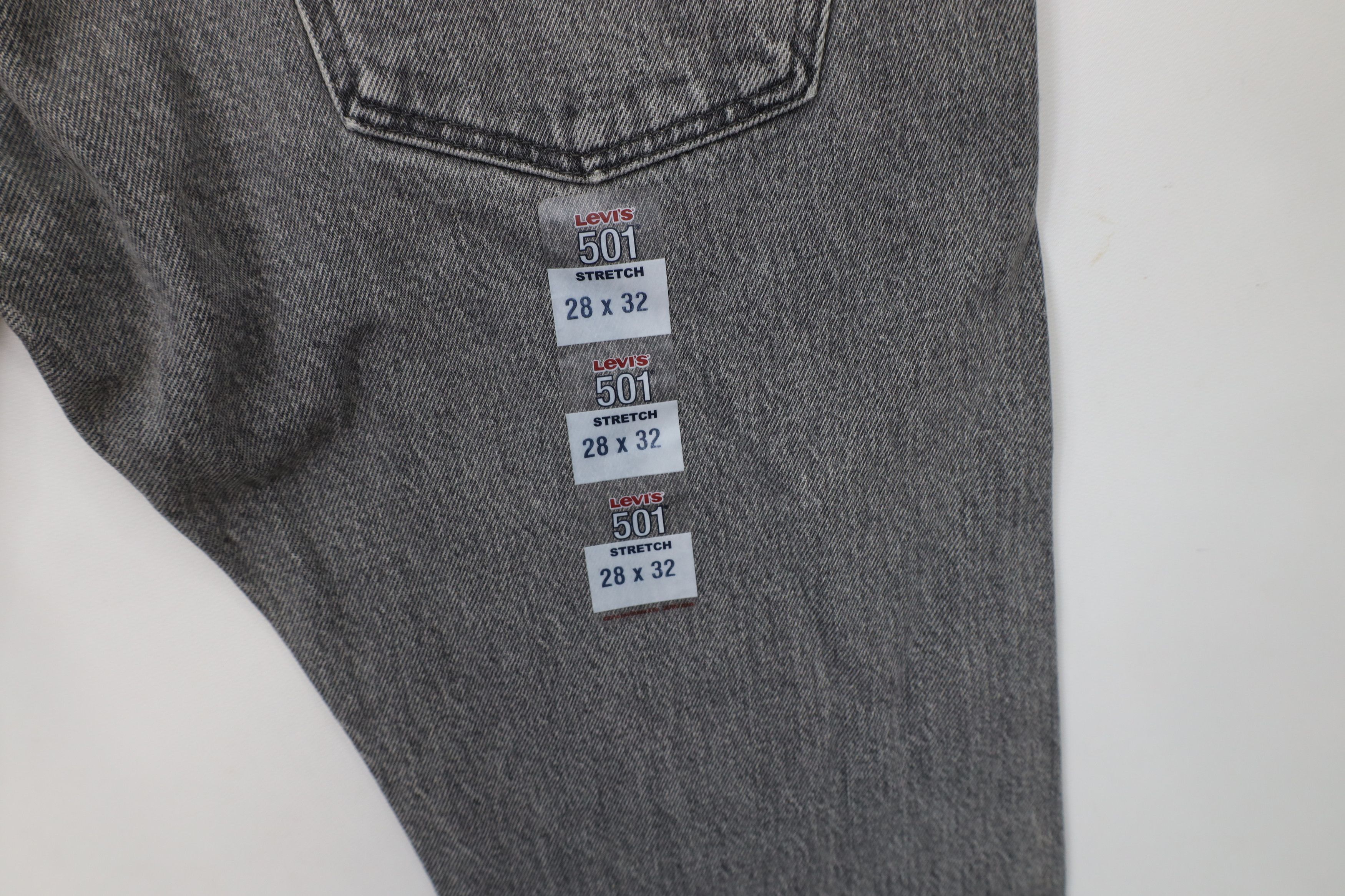 Levi's New Levis 501xx Button Fly Stretch Straight Leg Jeans Size US 28 / EU 44 - 2 Thumbnail