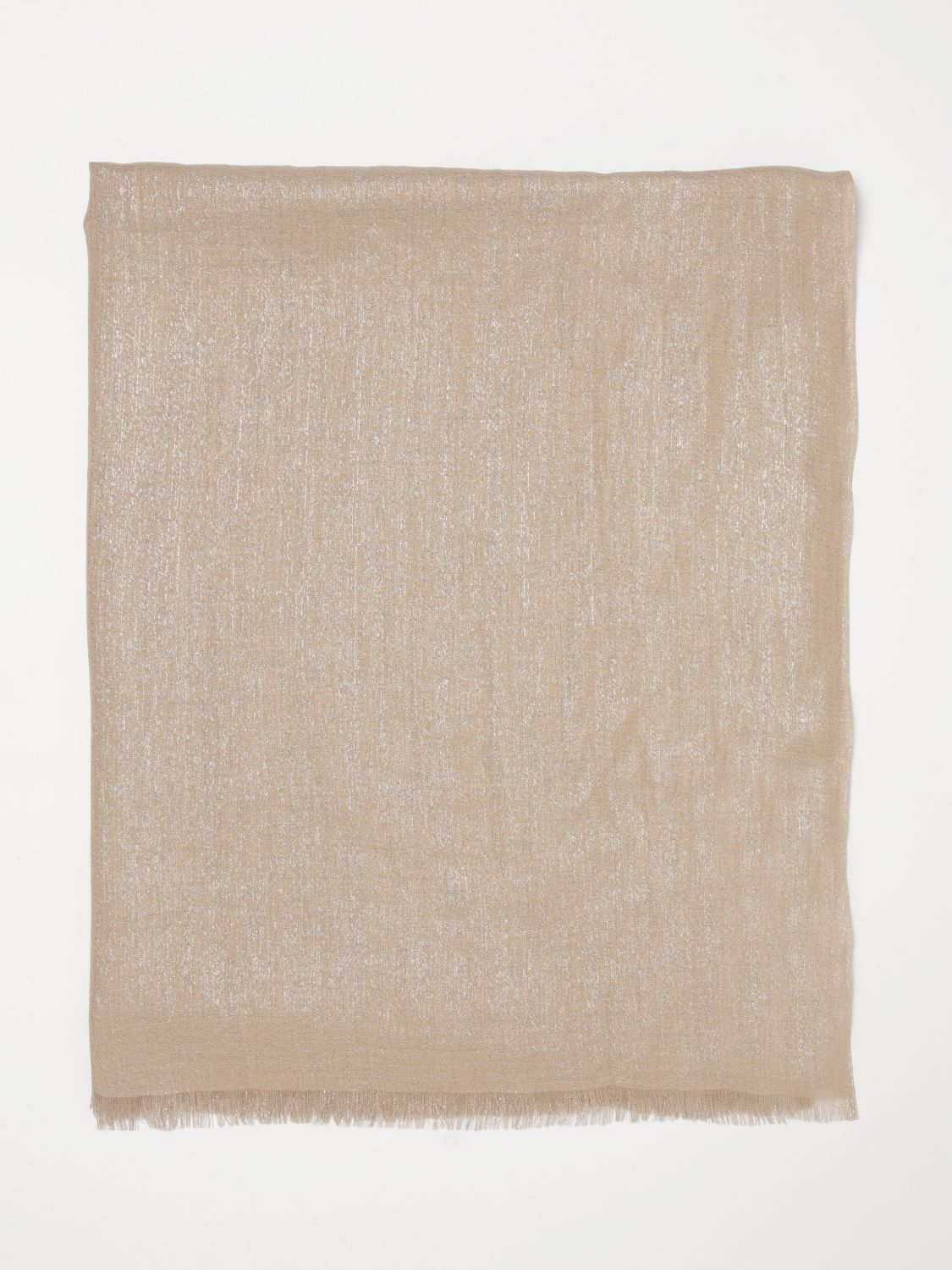 Brunello Cucinelli Brunello Cucinelli Scarf Woman Mastic Size ONE SIZE - 1 Thumbnail