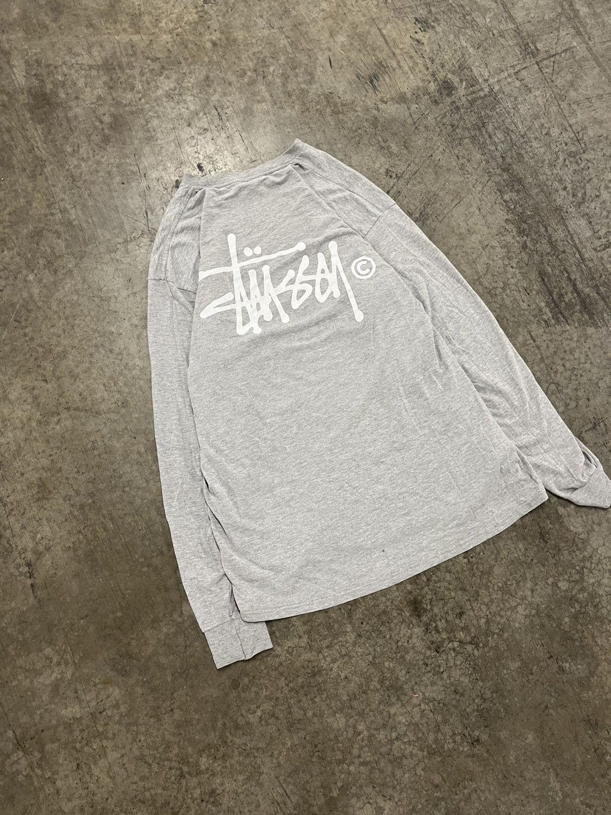 Stussy × Vintage Stussy longsleeve tee shirt hype rare skater y2k big logo Size US XL / EU 56 / 4 - 1 Thumbnail