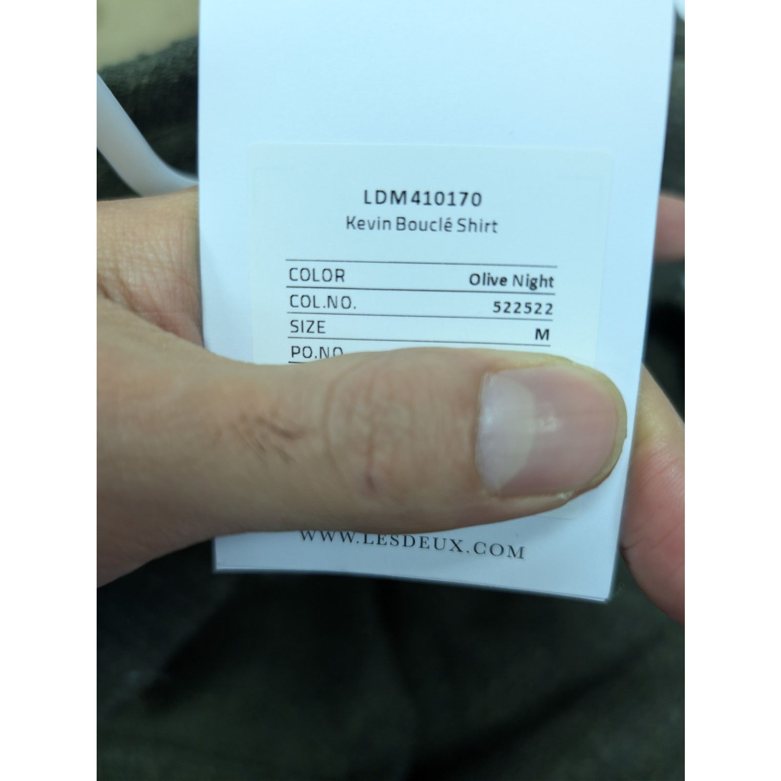 Les Deux o1rshd1 CC20 Kent Corduroy Shirt in Rosin Green Size US M / EU 48-50 / 2 - 21 Thumbnail