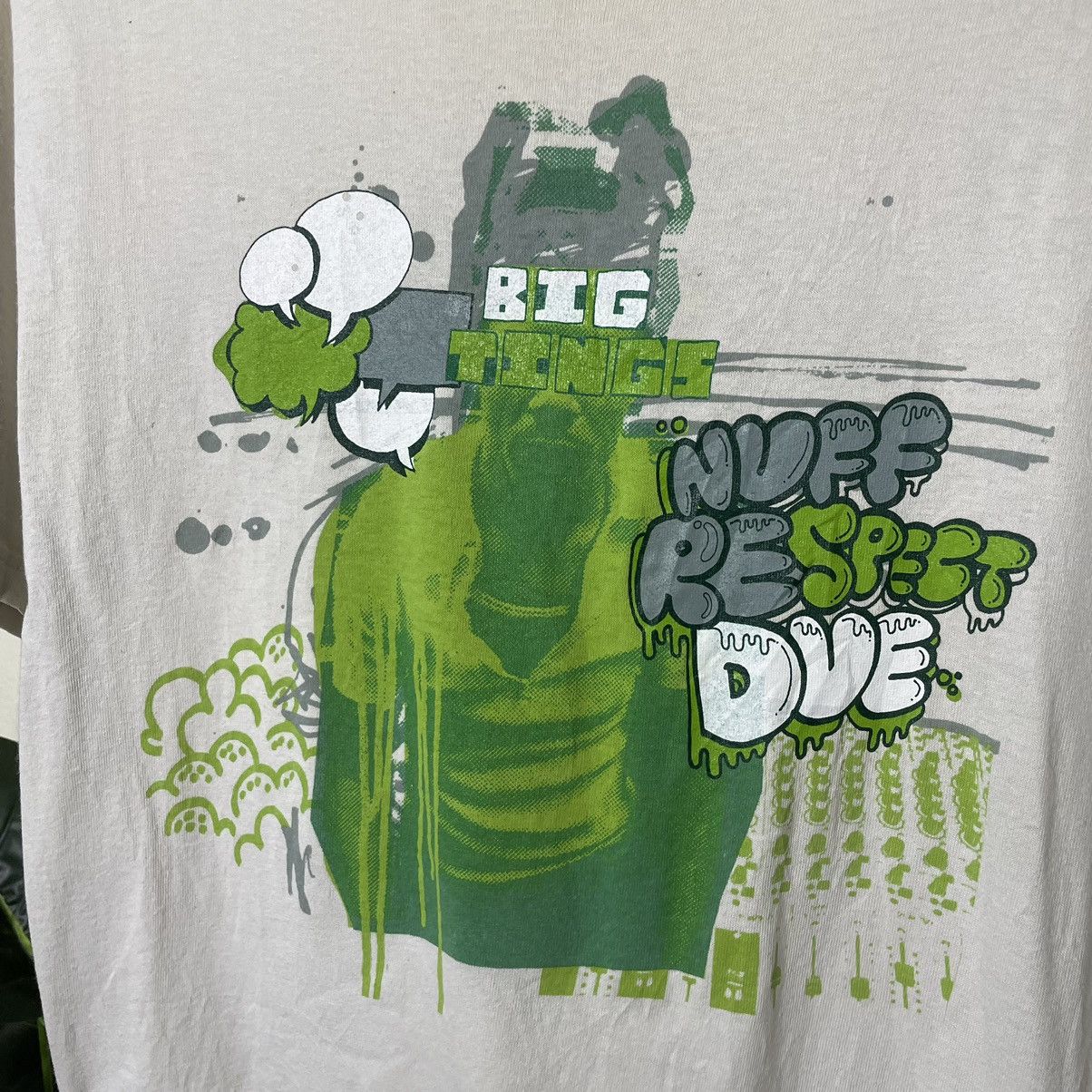 Beams Plus × Japanese Brand × Rap Tees 1991 Beams Japan x Big Daddy Kane Nuff Respect Rap T Shirt Size US M / EU 48-50 / 2 - 2 Thumbnail