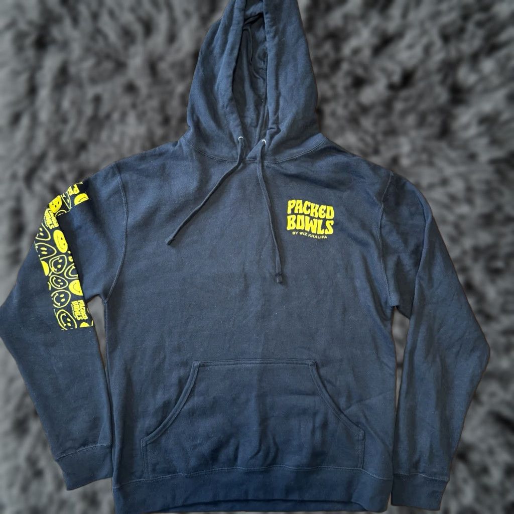 Champion Wiz Khalifa Hoodie Black And Yellow Packed Bowls Food Size Large Hooded Size US L / EU 52-54 / 3 - 1 Thumbnail