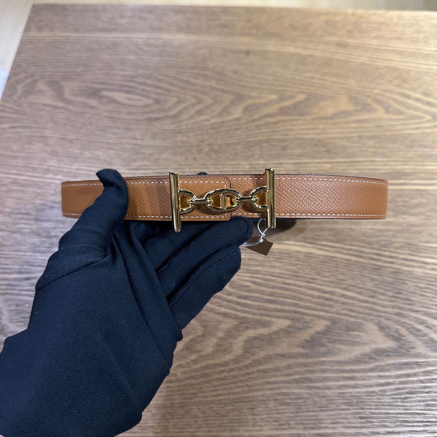 Hermes Hermes Pig Nose Gold Buckle Belt may661 Size ONE SIZE - 1 Thumbnail