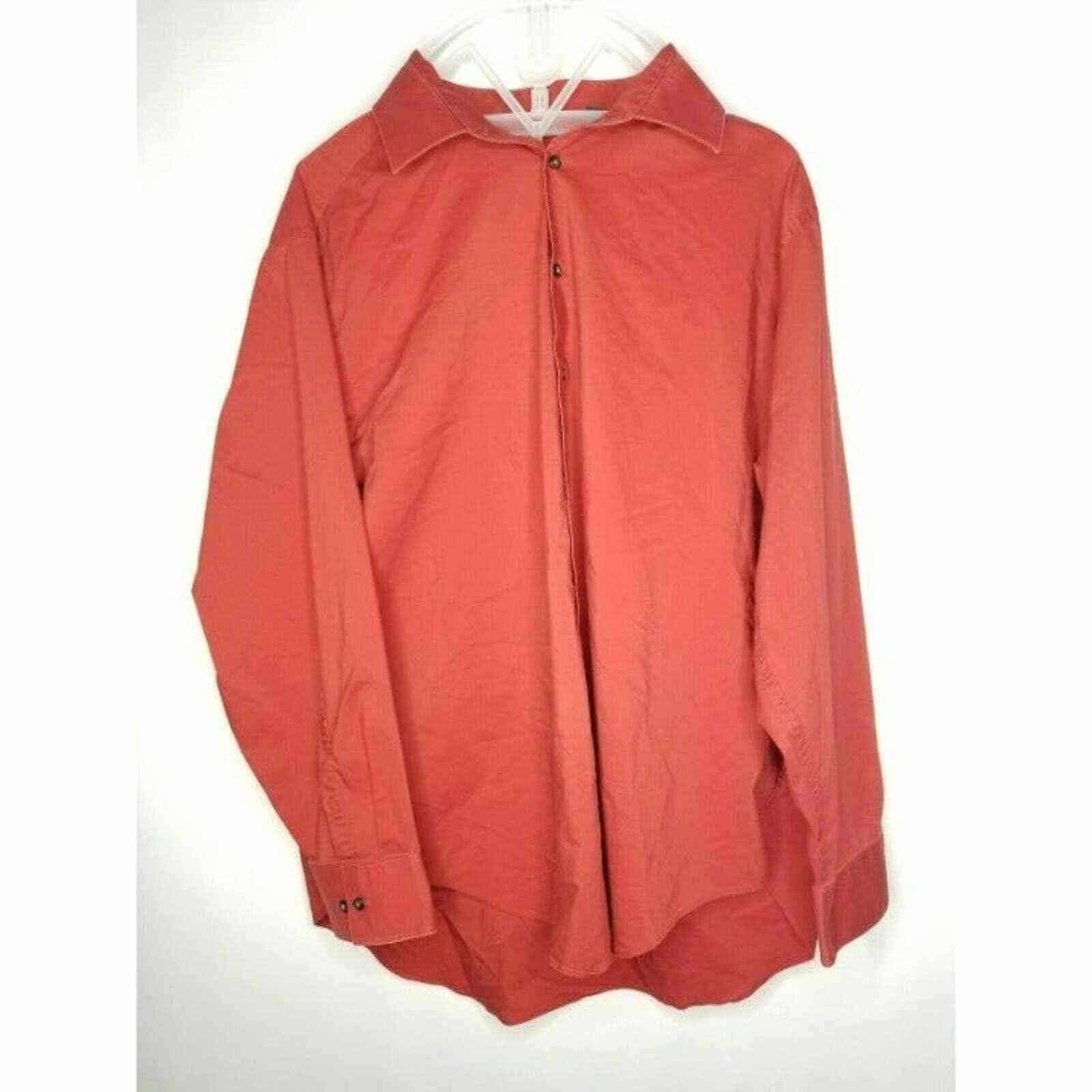 Madison MADISON Light Red Dress Shirt Slim Fit Button Down Collare Size US XXL / EU 58 / 5 - 2 Thumbnail