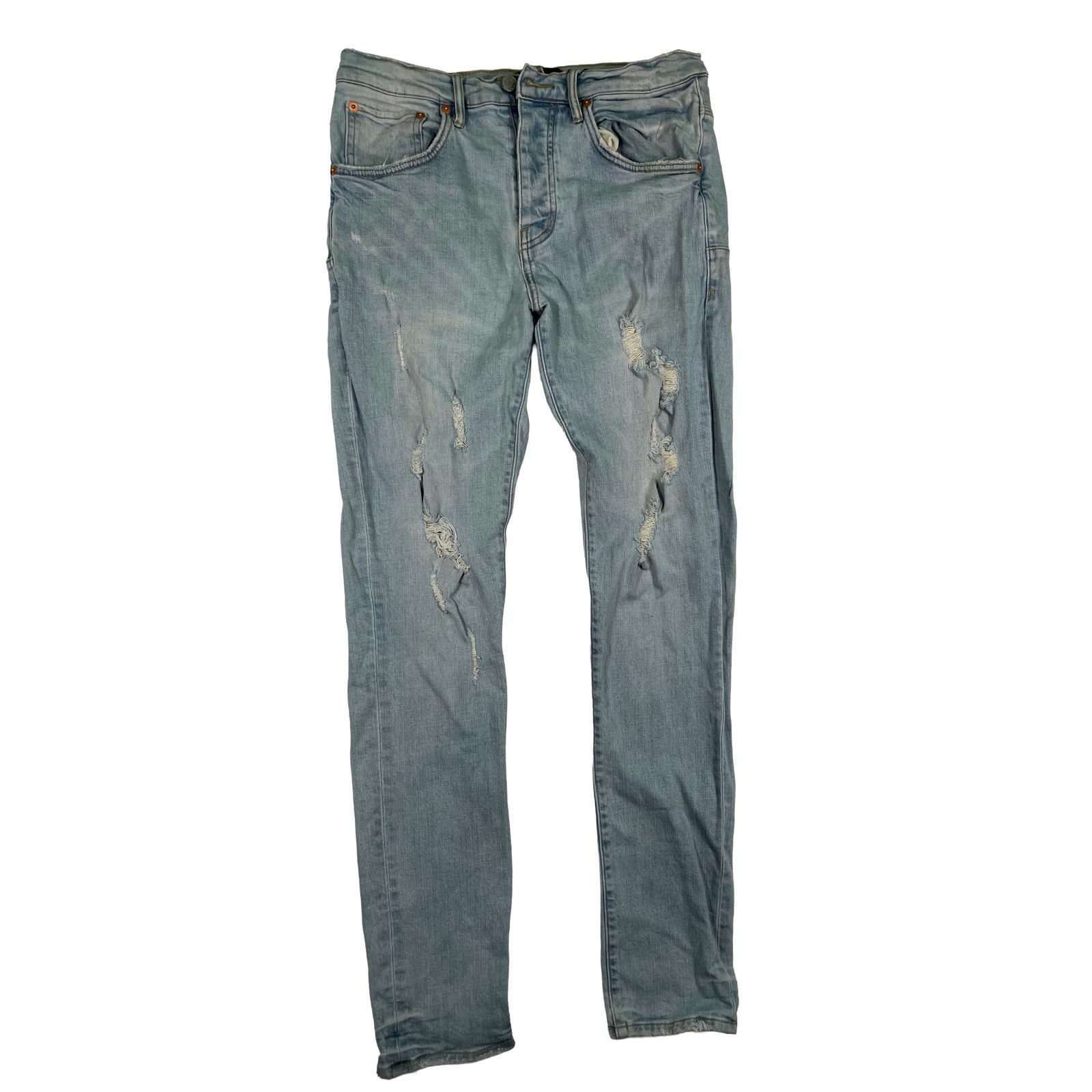 Purple Brand Purple Brand Light Wash Jeans Size US 31 - 1 Thumbnail