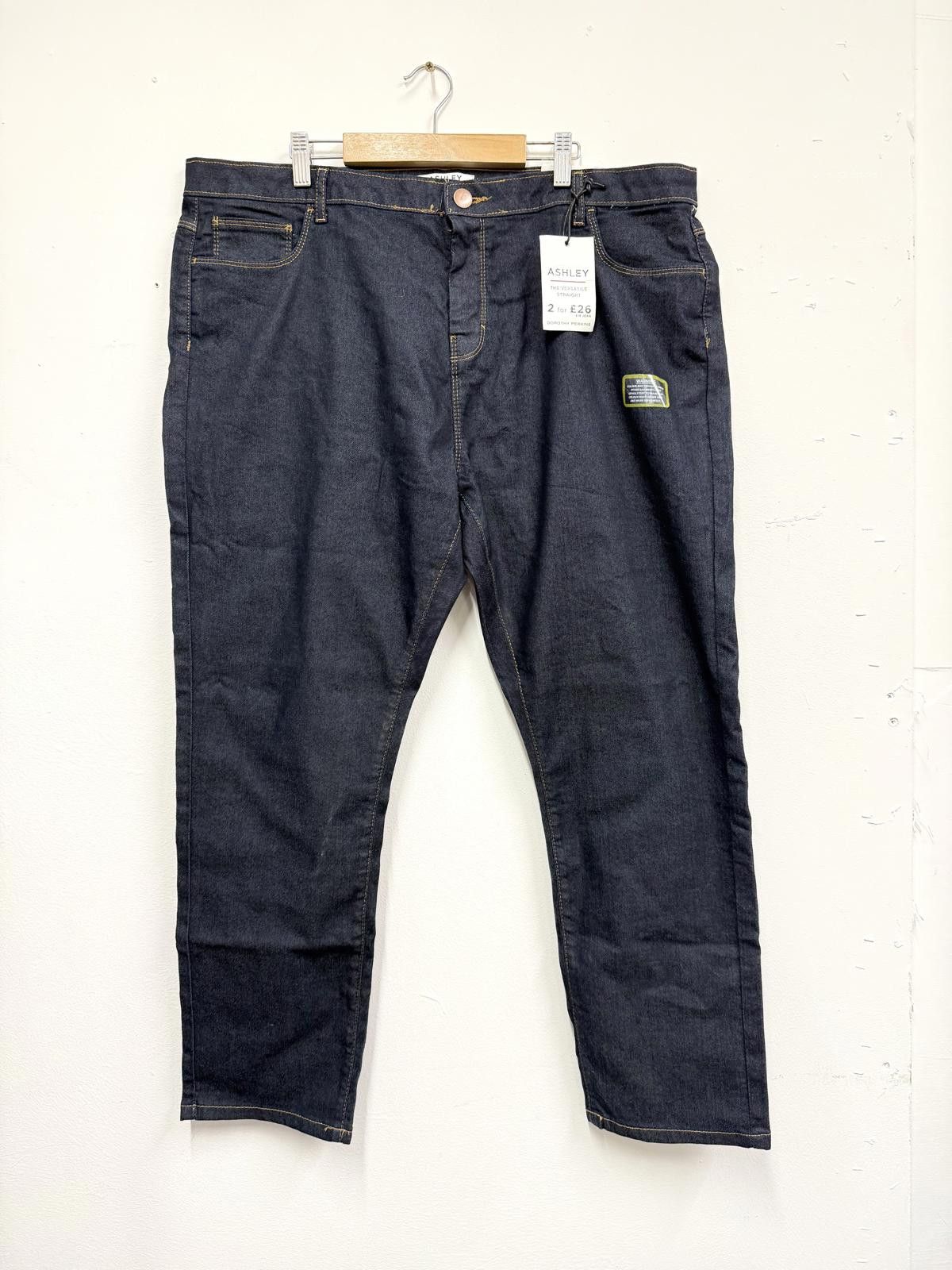 Other Ashley Women's Dark Denim Casual Pants Size UK 16 Size 38" / US 16 / IT 52 - 1 Thumbnail