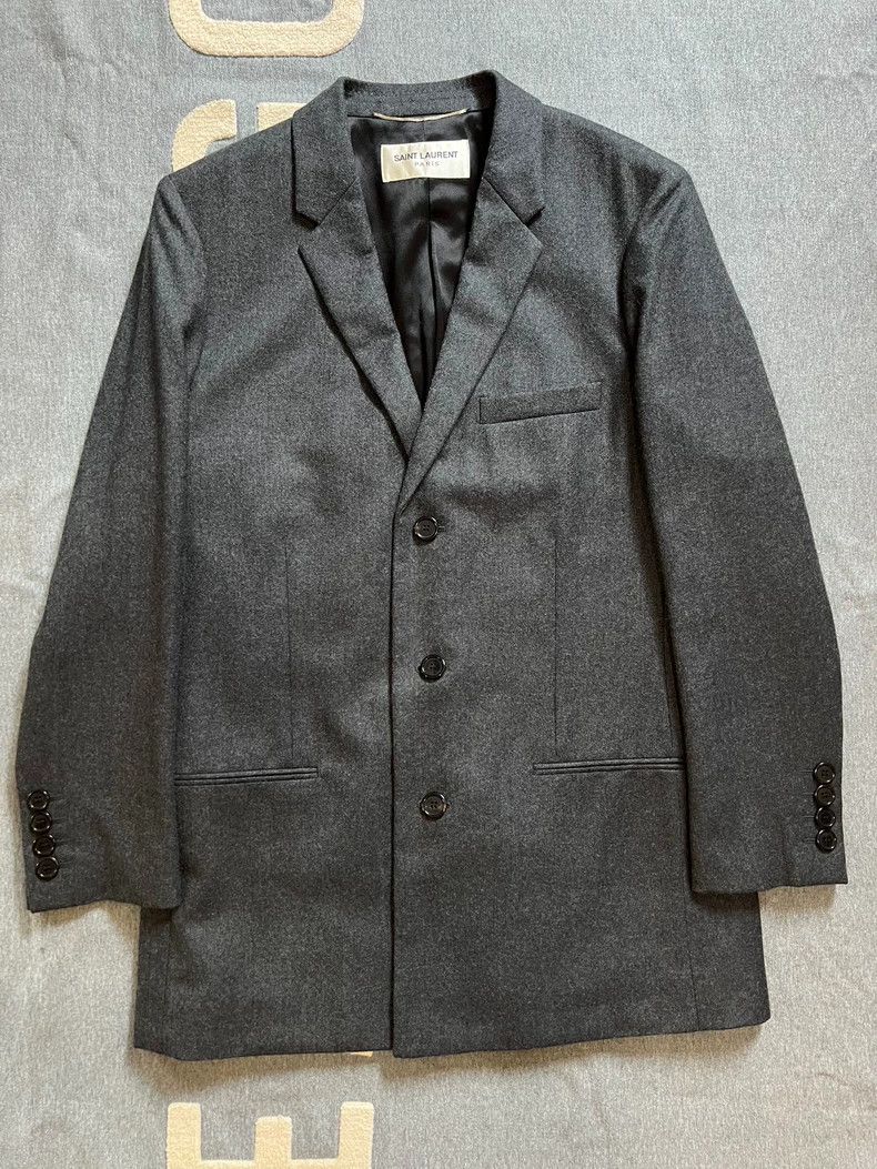 Saint Laurent Paris Saint Laurent Paris 17 Grey Coat Size US M / EU 48-50 / 2 - 3 Thumbnail