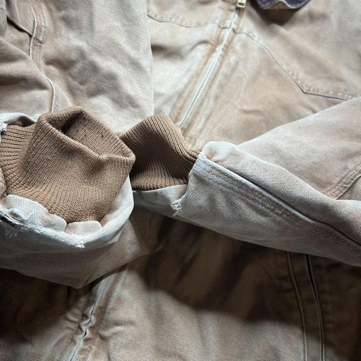 Carhartt × Vintage Carhartt j14 brn tan Santa Fe workwear jacket Size US XXL / EU 58 / 5 - 6 Thumbnail