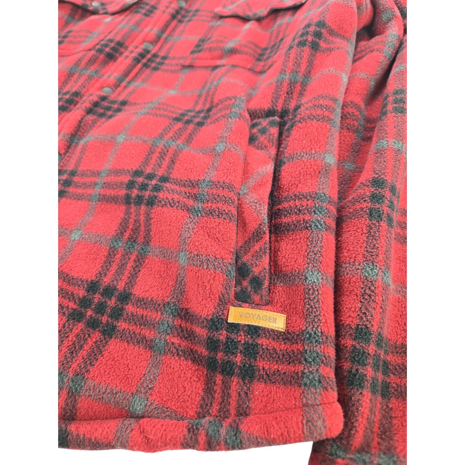 Other Voyager | Red & Black Plaid Shacket w/Snaps | Size Medium Size US M / EU 48-50 / 2 - 3 Thumbnail