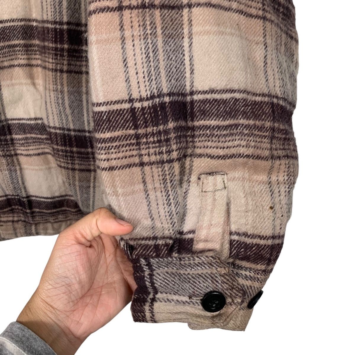 Flannel BICAL BIND Four Pocket Checked Flannel Jacket #2317-C103 Size US L / EU 52-54 / 3 - 13 Thumbnail