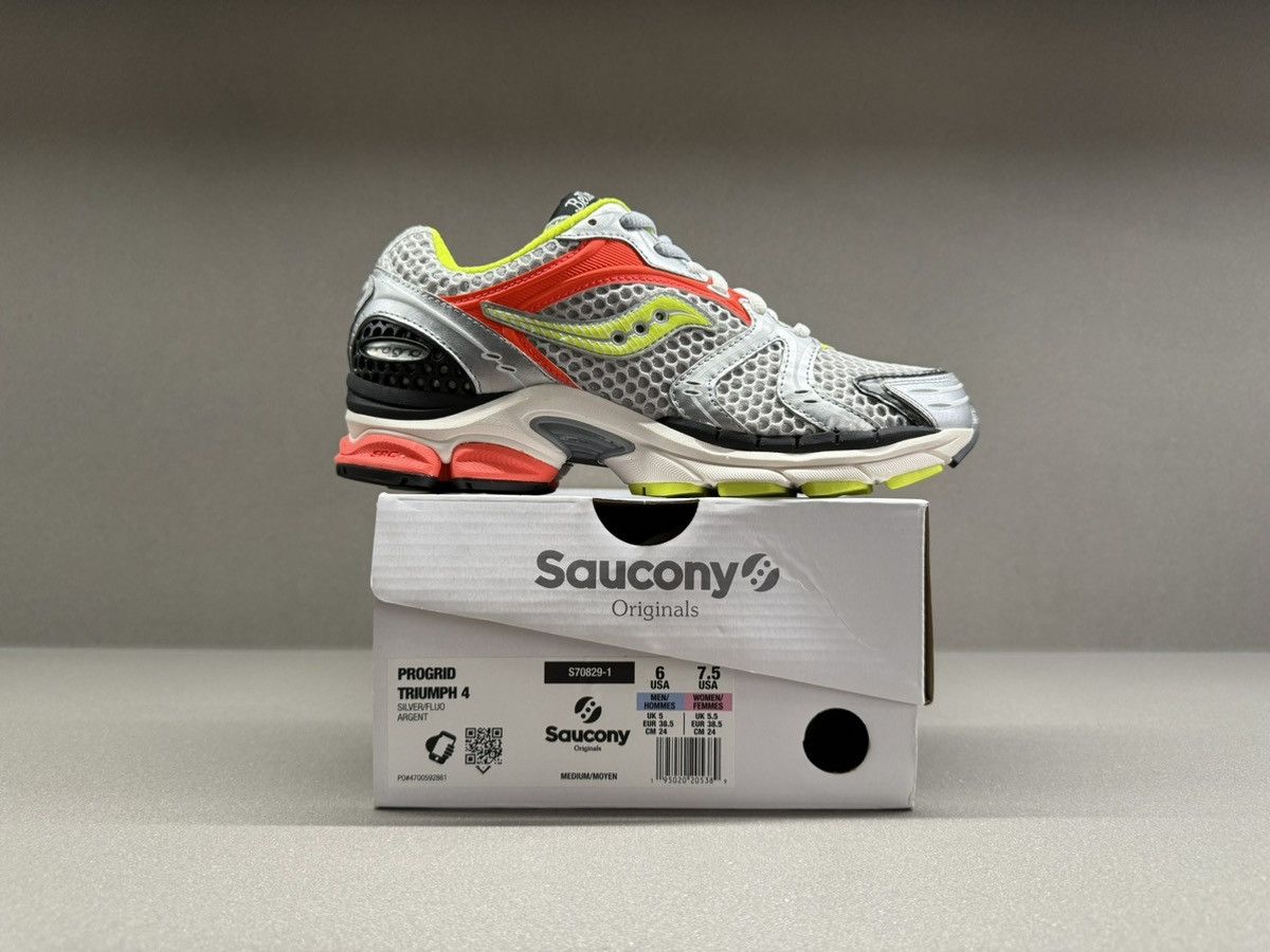Saucony Saucony x Bellerose ProGrid Triumph 4 Silver 2024 Size US 6 / EU 39 - 4 Thumbnail