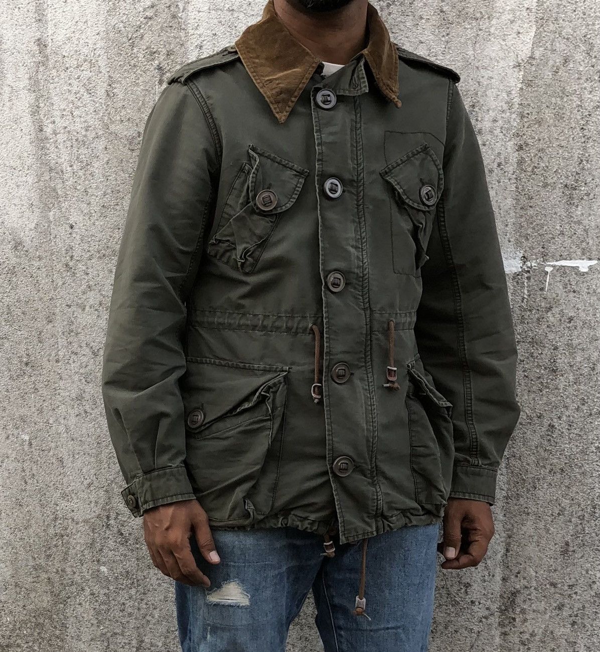 Vintage Vintage Fatigues Flash Report Military Army Combat Jacket Size US M / EU 48-50 / 2 - 5 Thumbnail