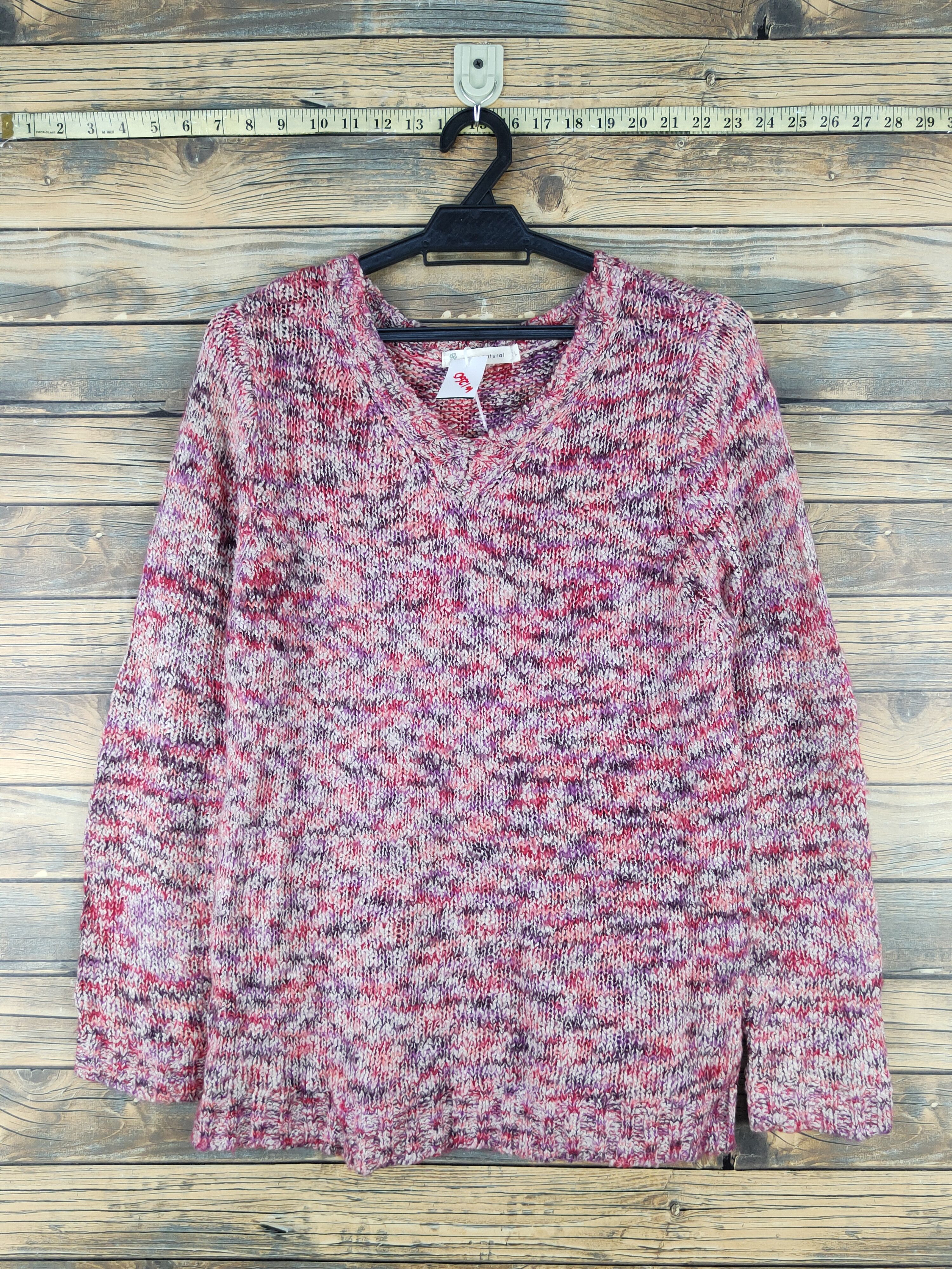 Japanese Brand × Vintage Navy Natural Red Purple Knitwear Sweatshirts #W1260 Size M / US 6-8 / IT 42-44 - 1 Thumbnail