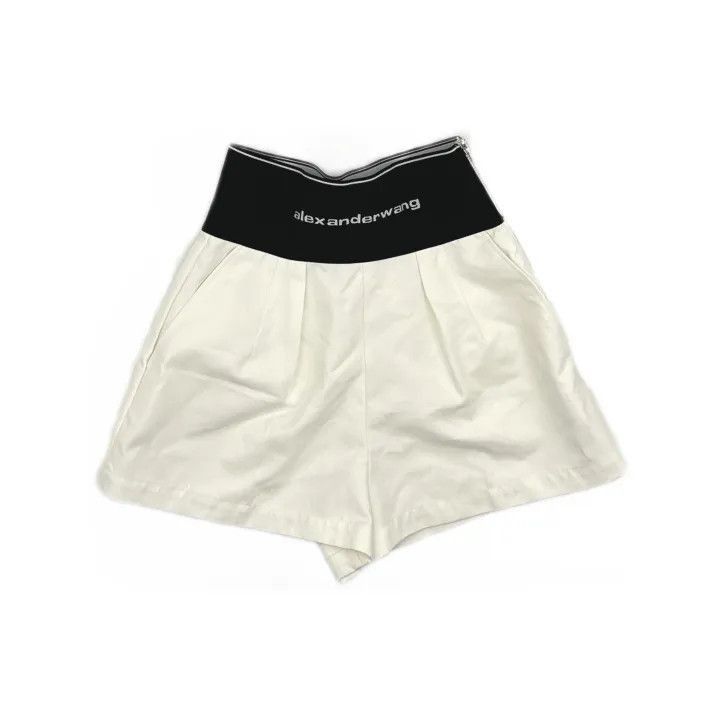 Alexander Wang Alexander Wang Color Block Logo Summer Shorts - Size 26" / US 2 / IT 38 - 2 Thumbnail