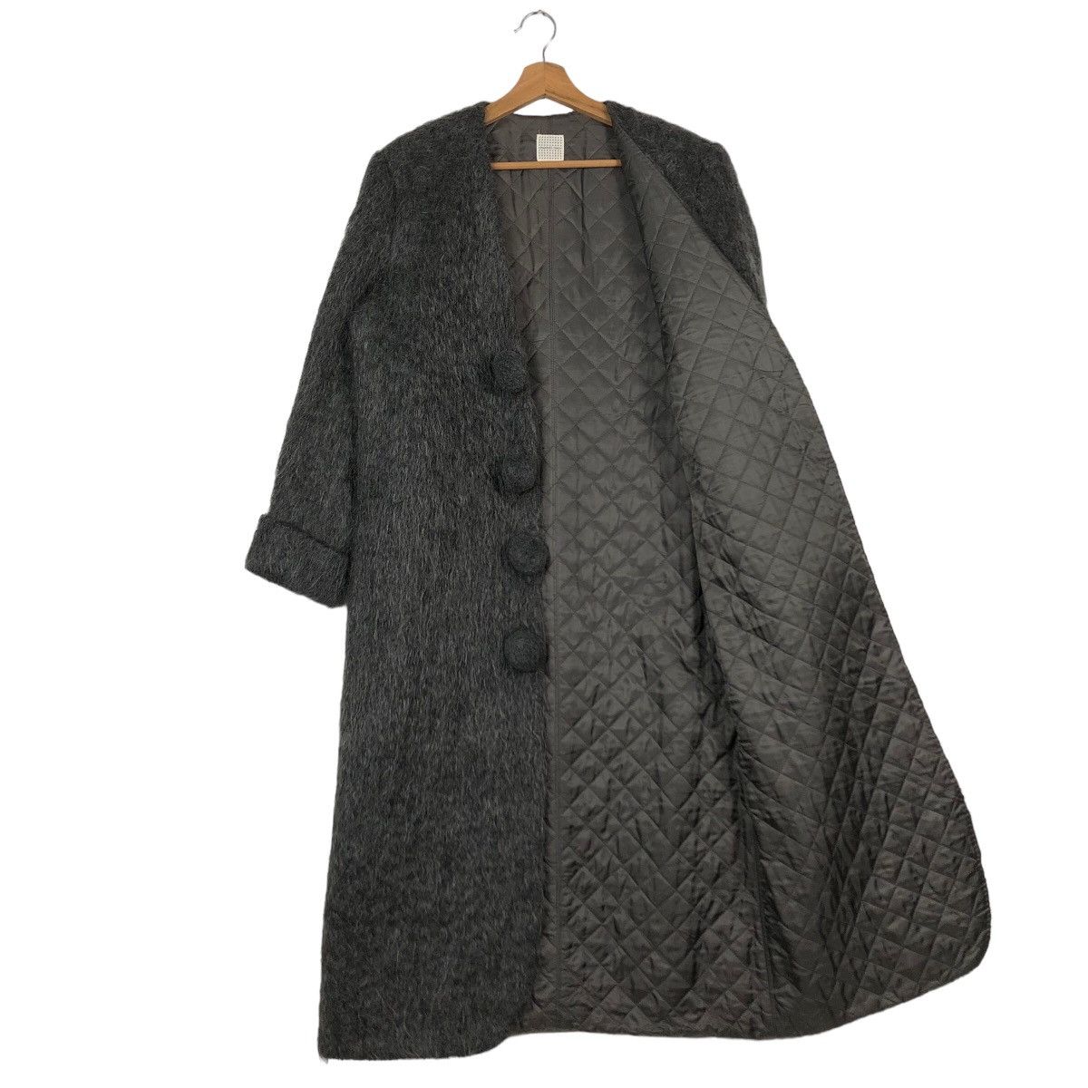 Japanese Brand 🔥Rich Grey - Mohair Wool Long Jacket Kaneko Isao Japan Size US M / EU 48-50 / 2 - 10 Thumbnail
