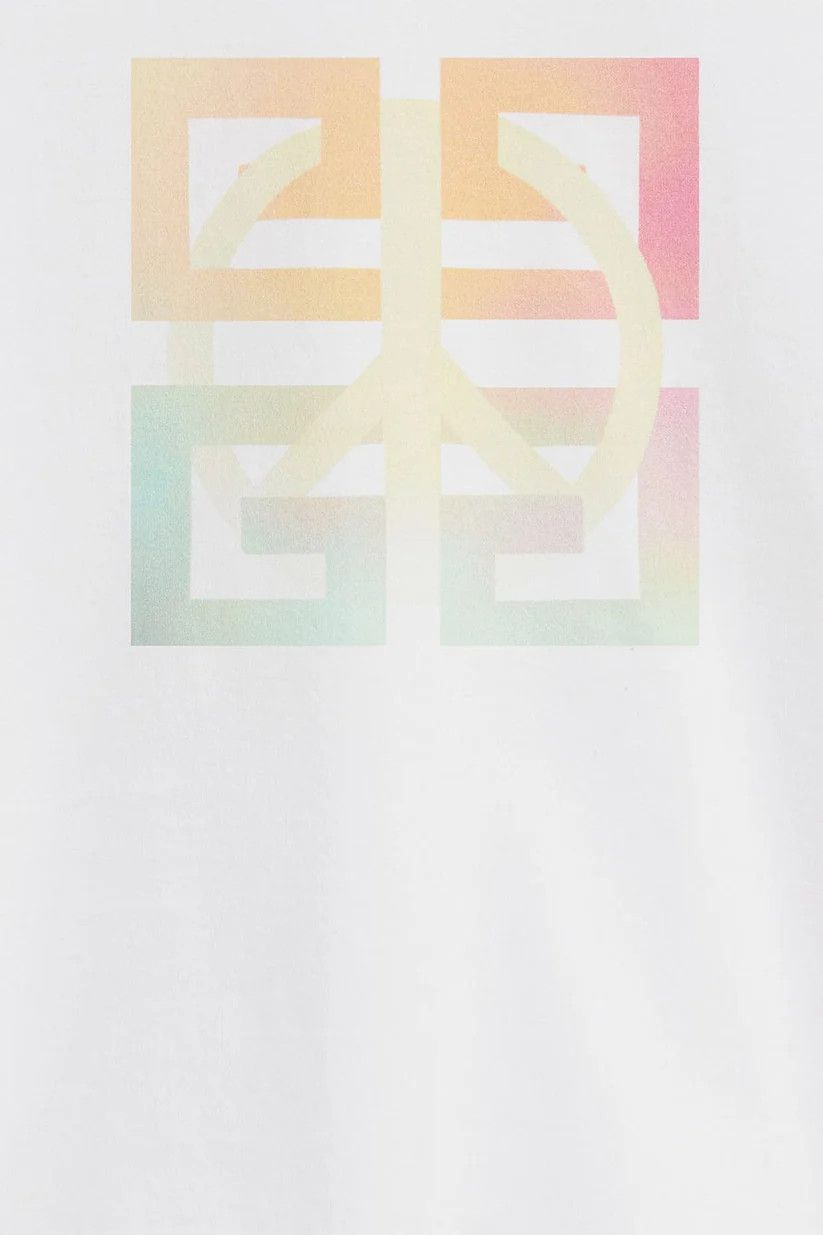 Givenchy o1w1db10325 Fitted Short Sleeve T-Shirt in White Size XL / US 12-14 / IT 48-50 - 2 Thumbnail