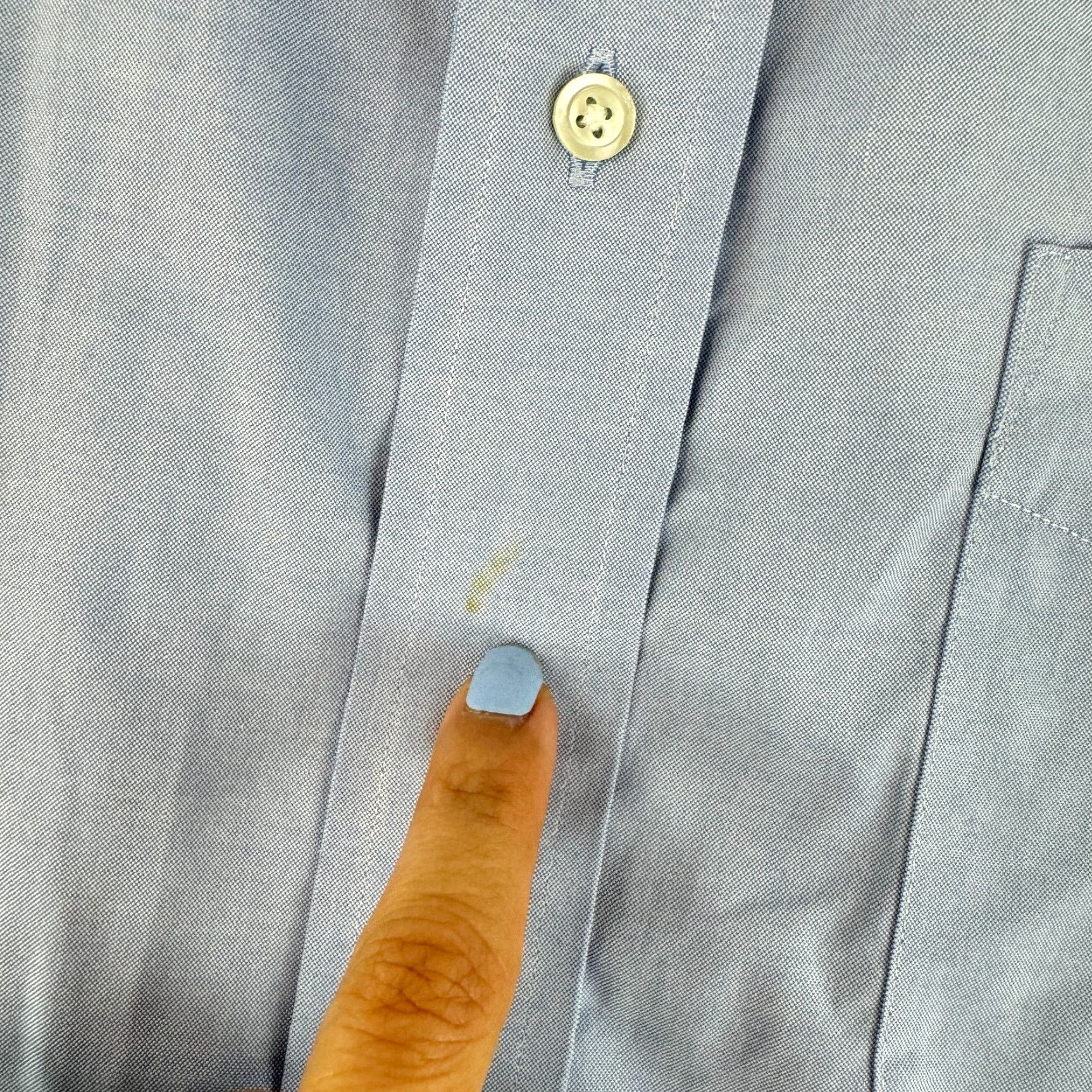 Jos. A. Bank Jos. A. Bank Button-Up Dress Shirt Mens Size XL Blue Tailored Fit Long Sleeve Size 46R - 5 Thumbnail