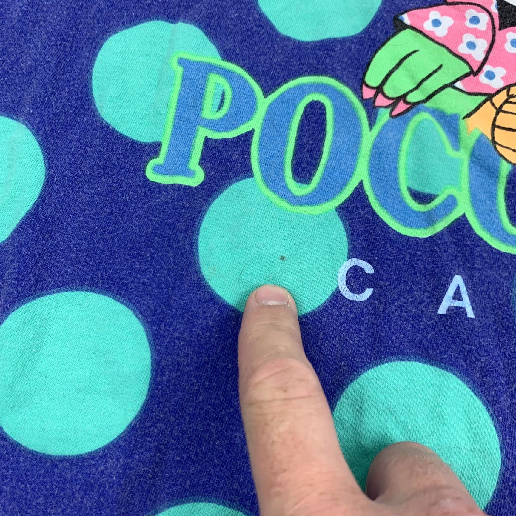 Vintage VINTAGE Poco Loco Cancun T Shirt Adult Large Blue Polka Dots Nature Bird Travel Shirt Mens L Blue Polka Dot 90s Vintage Size US L / EU 52-54 / 3 - 3 Thumbnail