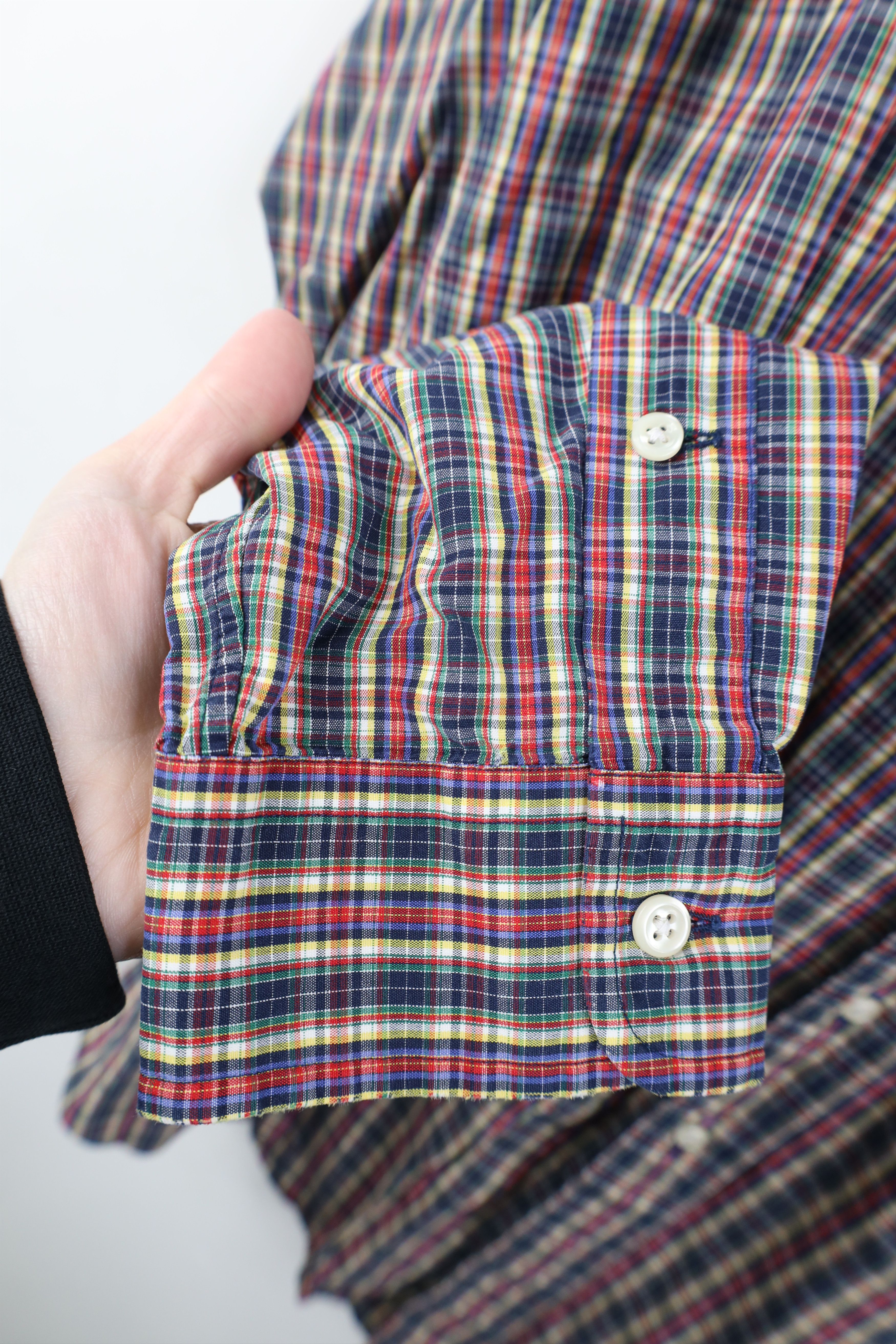 Polo Ralph Lauren Vintage 90s Ralph Lauren Rainbow Plaid Button Down Shirt Size US L / EU 52-54 / 3 - 6 Thumbnail