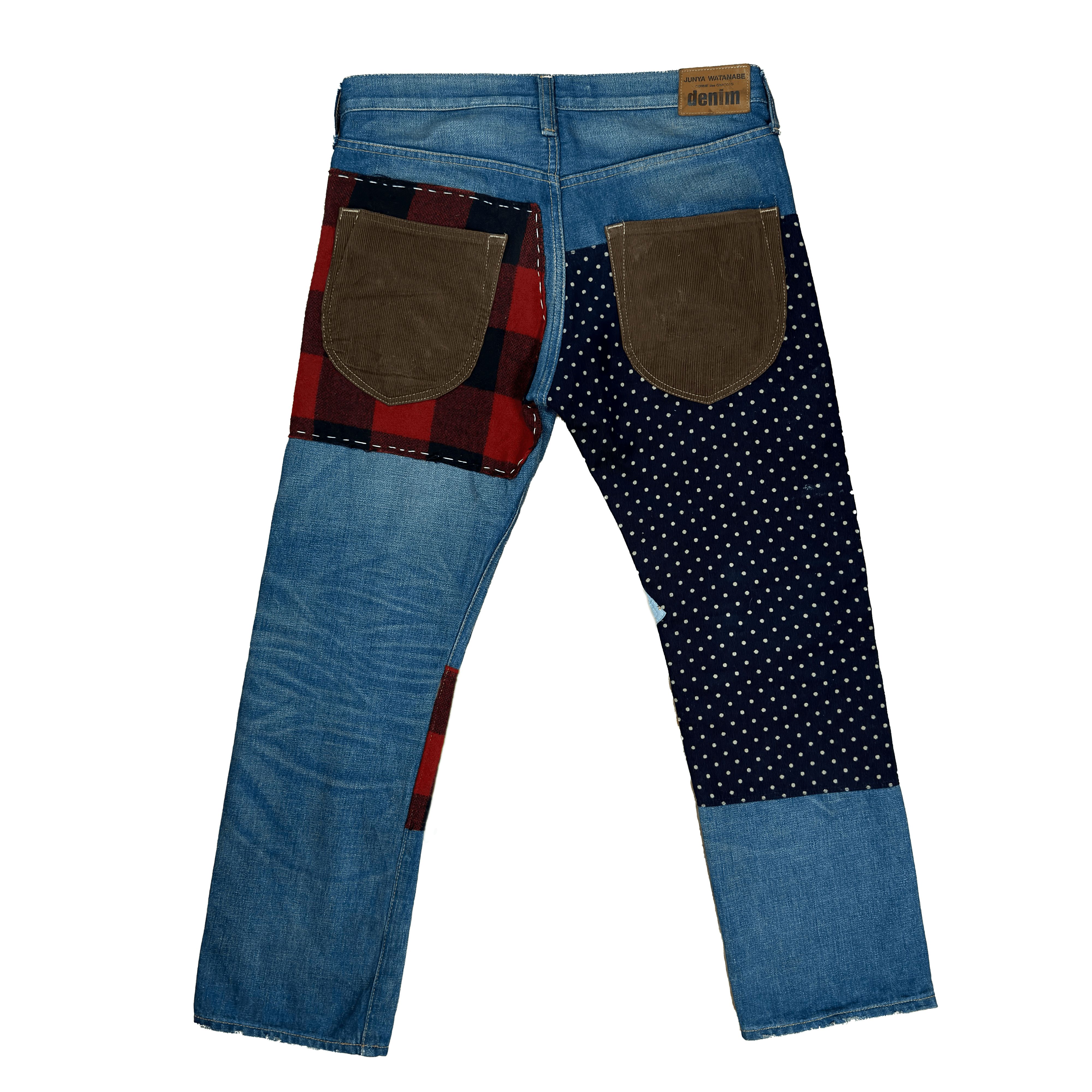 Junya Watanabe AD2013 Runaway Junya Watanabe Patchwork Jeans Size US 32 / EU 48 - 2 Thumbnail