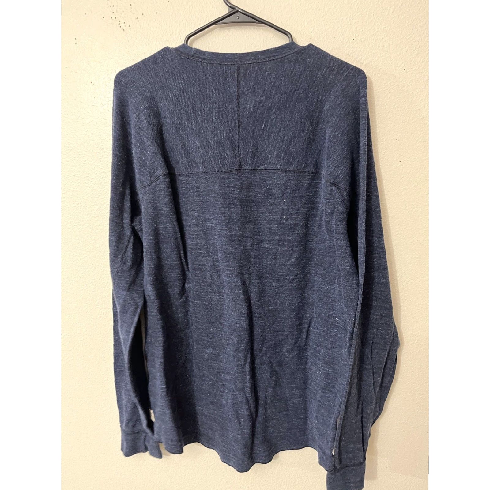 American Eagle Outfitters VINTAGE American Eagle Crew Neck Sweater Men’s Long Sleeve Size L Navy Blue Cotton Lightweight Size US L / EU 52-54 / 3 - 3 Thumbnail