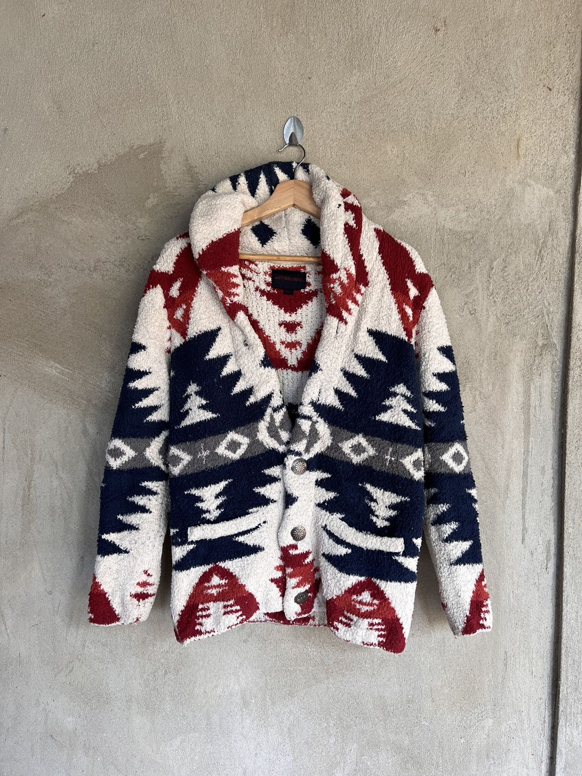 Japanese Brand Japanese Brand Anti Ballistic Navajo Aztec Style Cadigan Size US S / EU 44-46 / 1 - 2 Thumbnail