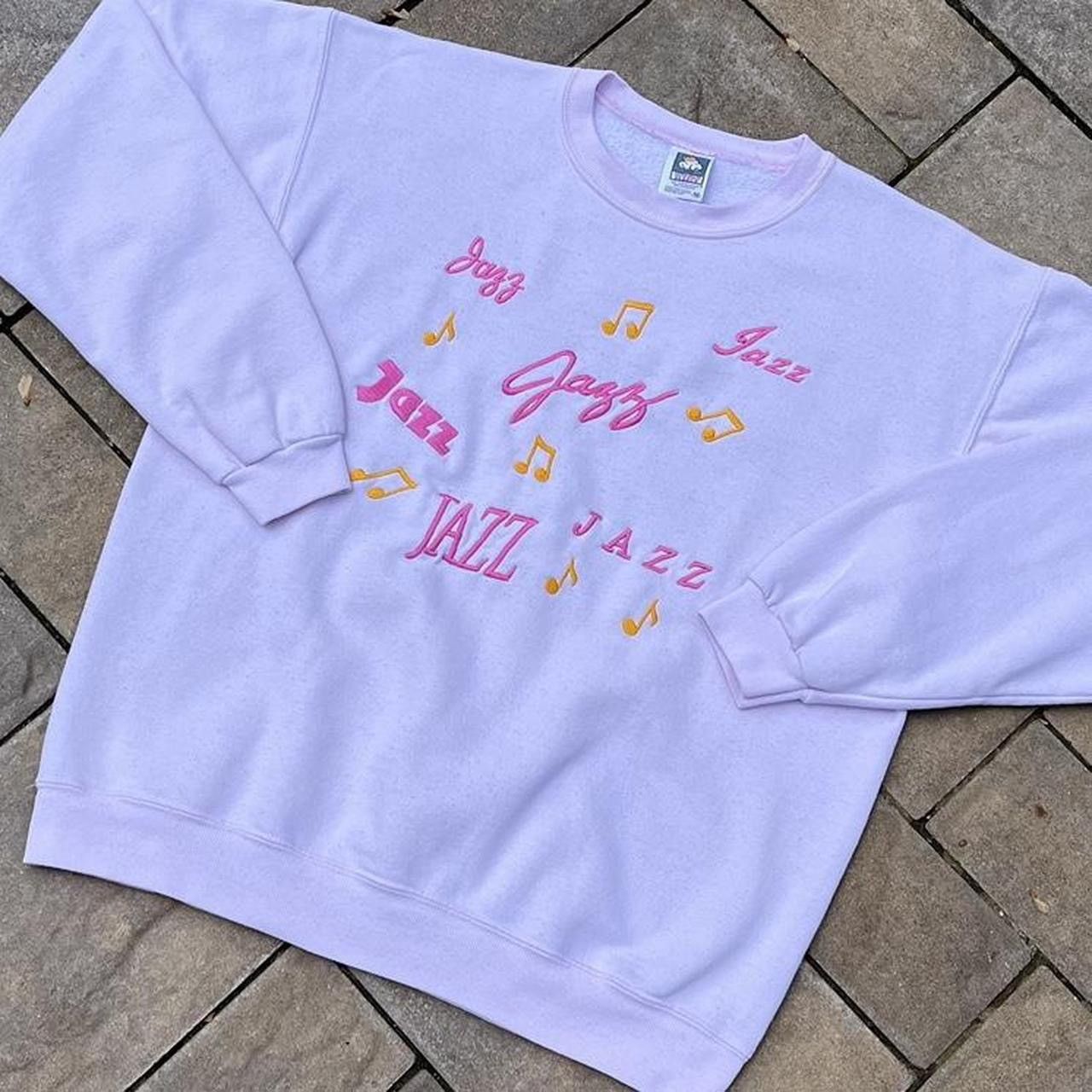 Vintage Vintage 90s Cotton Deluxe Jazz Music Crewneck Sweatshirt Size US M / EU 48-50 / 2 - 1 Thumbnail