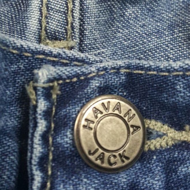 Denime VINTAGE Havana Jack's Cafe Jeans Mom Blue 12 Denim 90s Retro Womens Classic Rise Medium Wash Regular Zip Pants Size 34" / US 12 / IT 48 - 7 Thumbnail