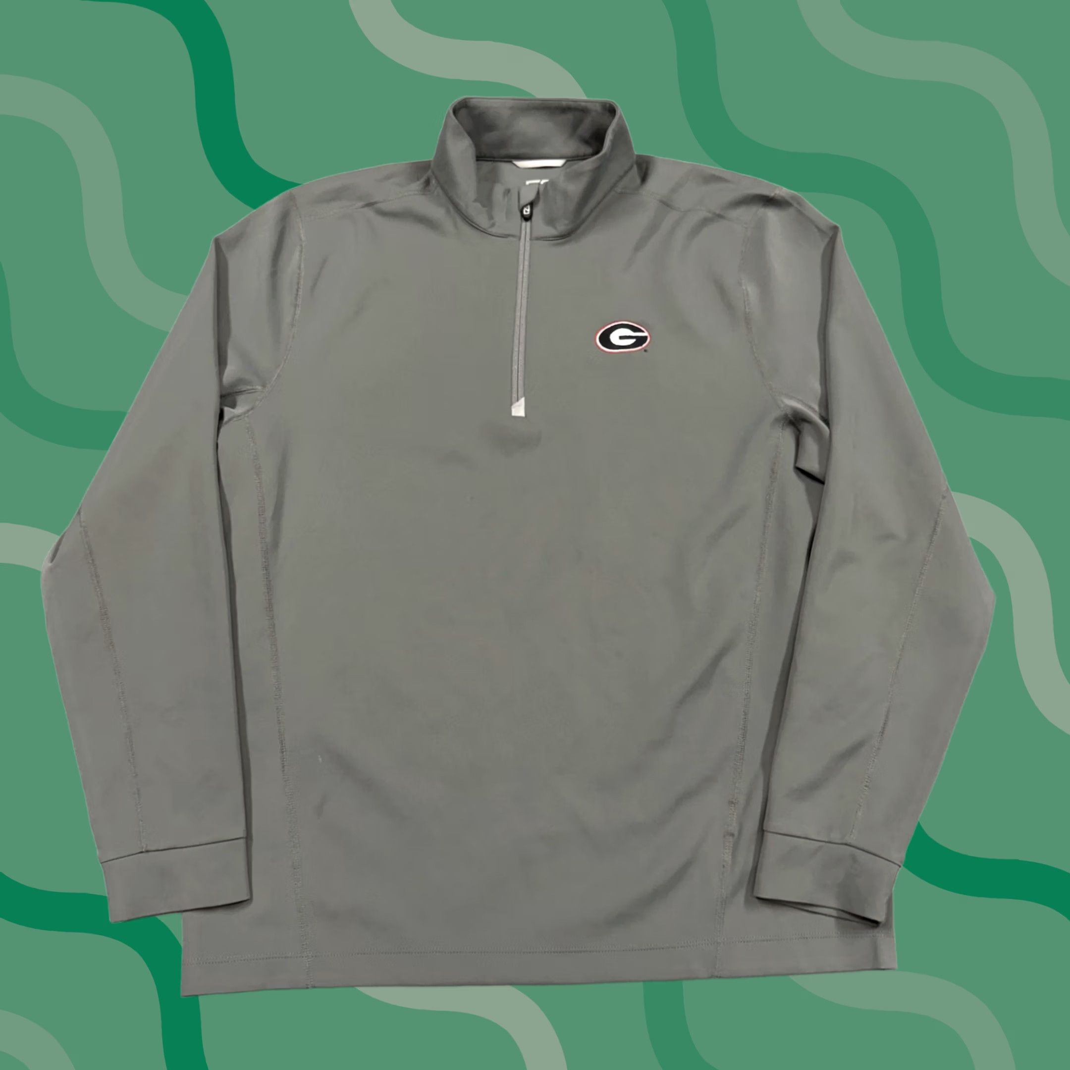 Cutter & Buck Cutter & Buck Sweatshirt Mens L Gray 1/4 Zip Georgia Bulldogs Golf Pullover Size US L / EU 52-54 / 3 - 1 Thumbnail