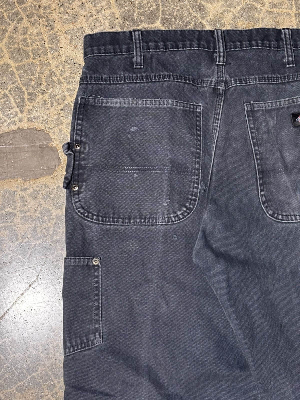Dickies Faded Blue/Black Dickies Work Pants Size US 34 / EU 50 - 7 Thumbnail
