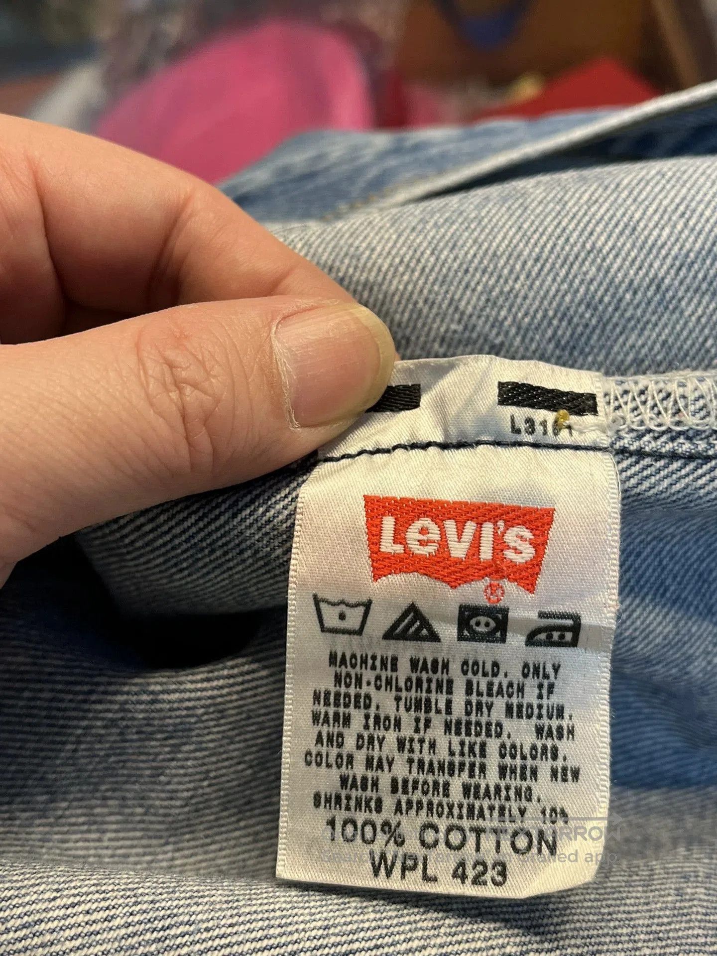 Levi's Vintage Levi's 501 Washed Blue Jeans 36. Size US 36 / EU 52 - 6 Thumbnail