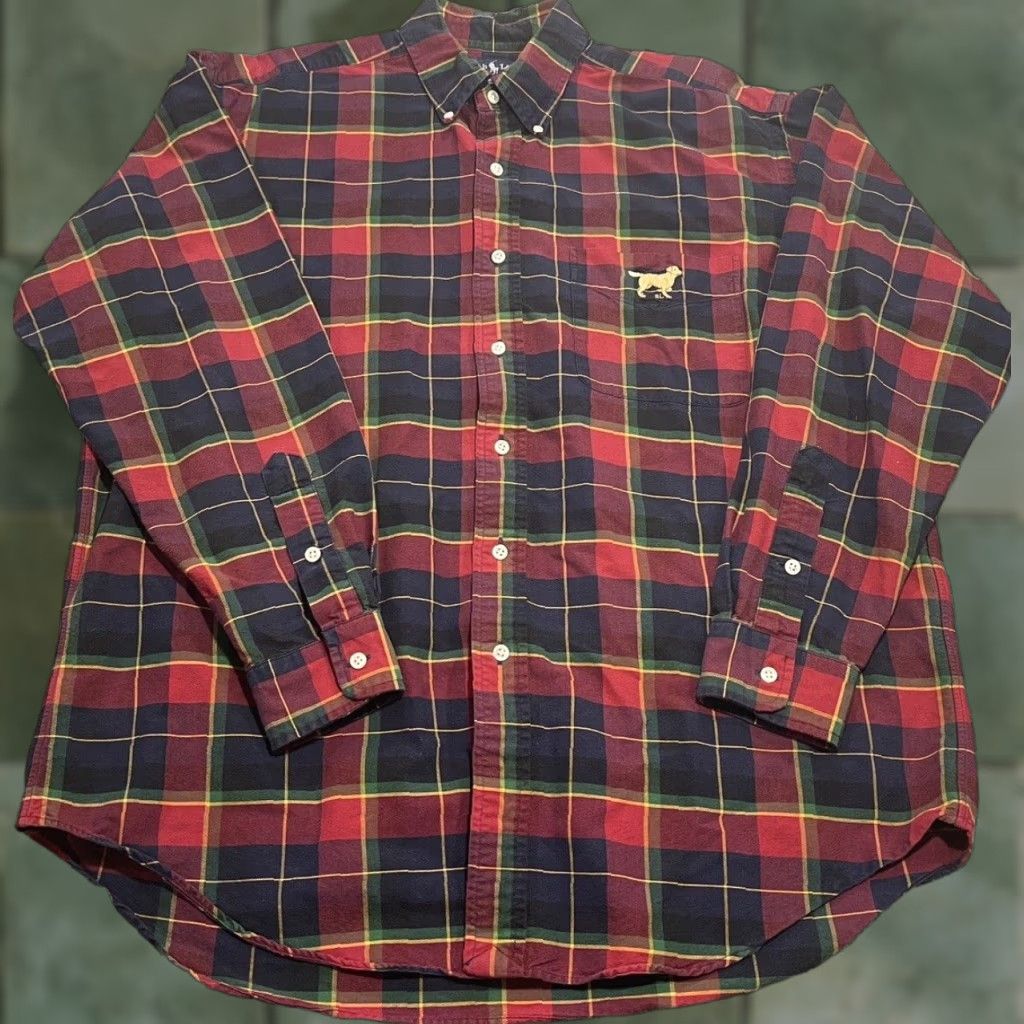 Ralph Lauren Ralph Lauren Polo Labrador Dog Plaid Long Sleeve Button-Up Shirt L Mens Multi Color Size US L / EU 52-54 / 3 - 1 Thumbnail