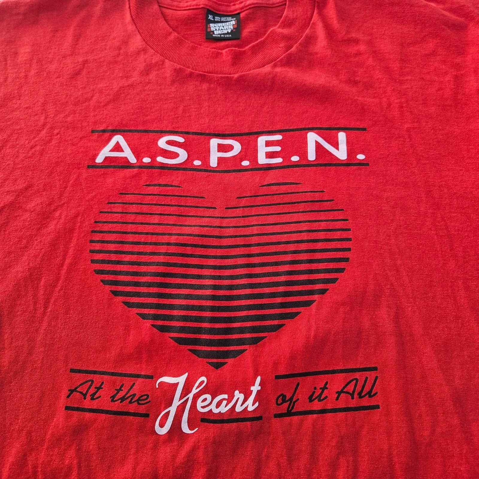 Other Vintage Aspen T-Shirt Red Size XL Sigle Stitch Travel Tee Size US XL / EU 56 / 4 - 2 Thumbnail