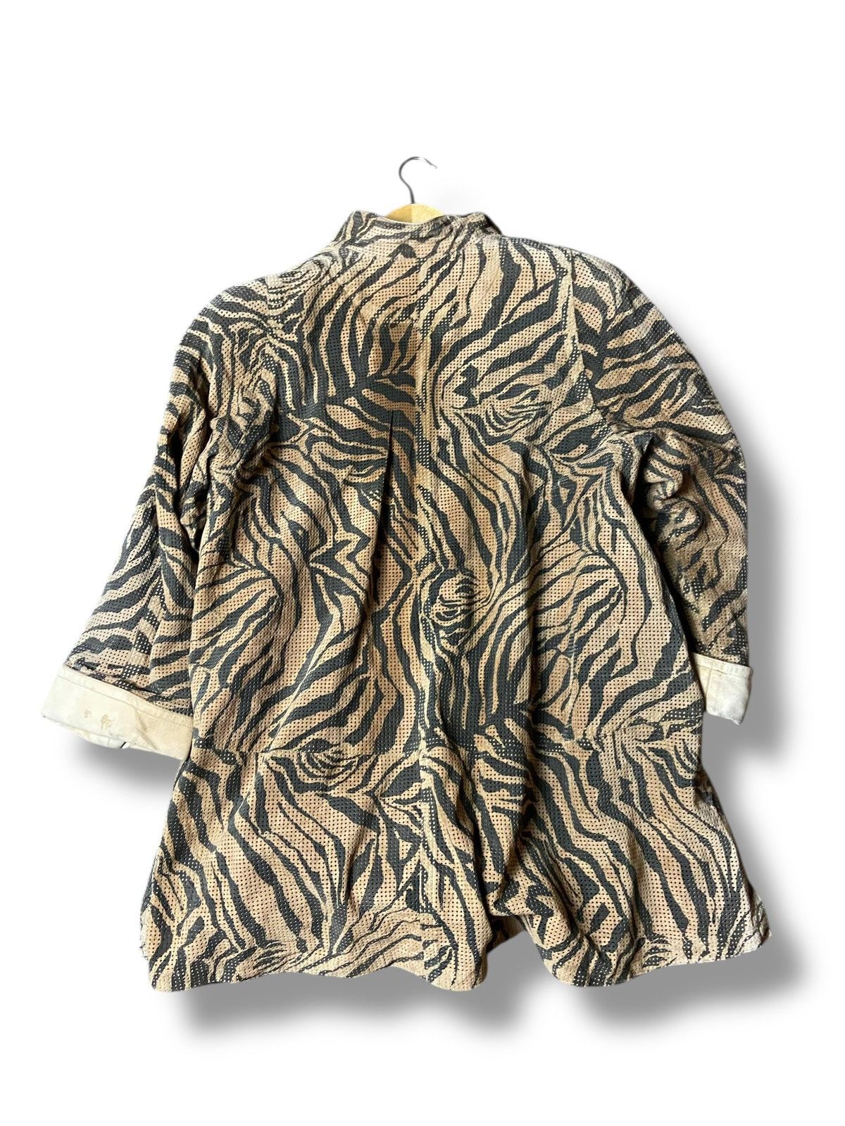 Japanese Brand Cizenne Animal Printed Mix Leather Jacket (161) Size US S / EU 44-46 / 1 - 2 Thumbnail
