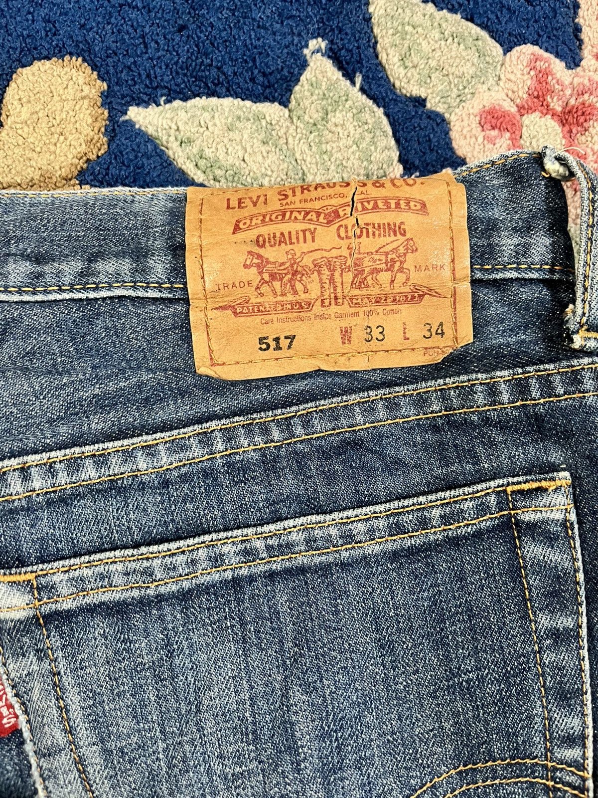 Levi's Vintage Levi’s 517 Flare Bootcut Denim Size US 31 - 10 Thumbnail
