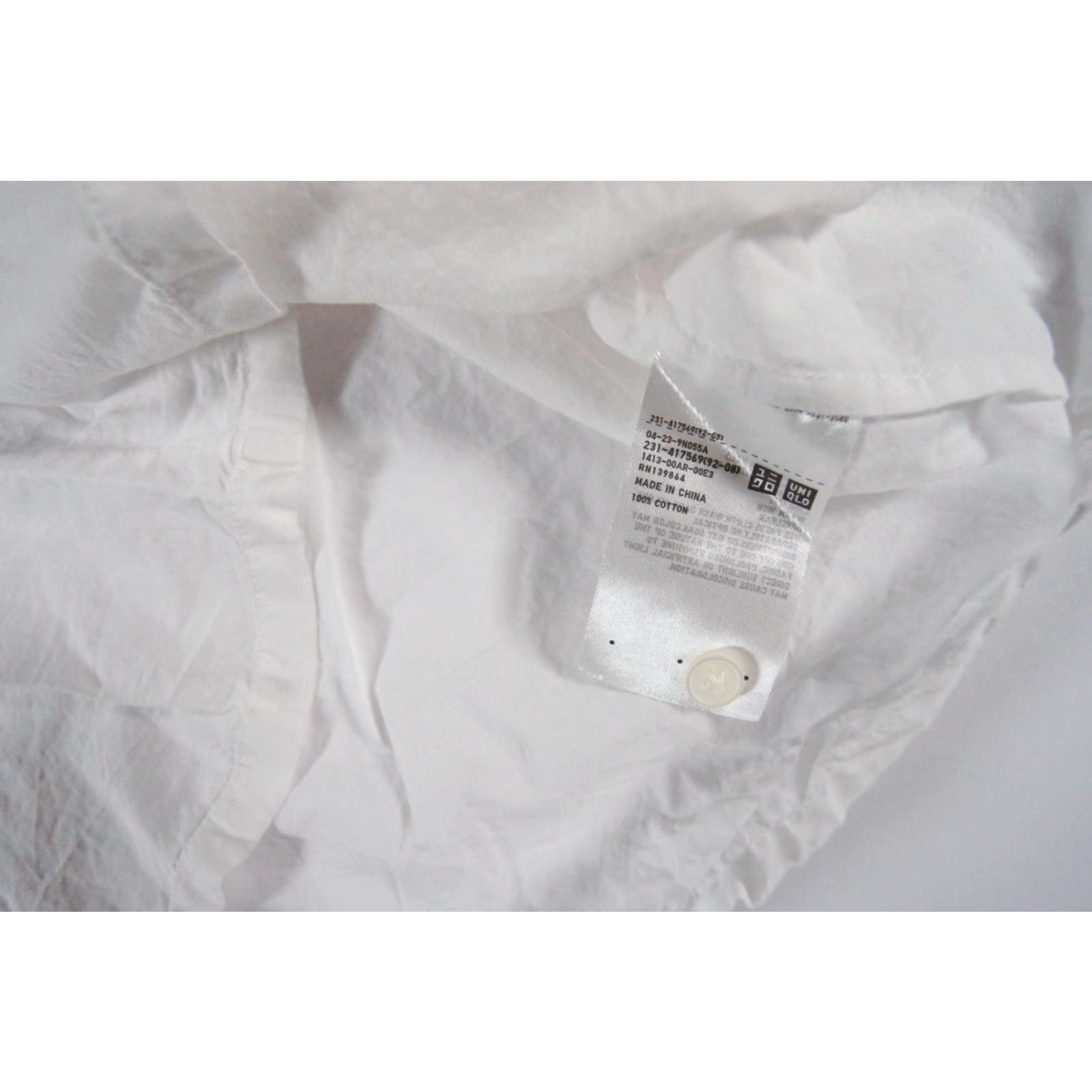 Uniqlo VINTAGE Uniqlo x JW Anderson Women's Balloon Sleeve Button Up Shirt XS White Casual, Formal, Party, Summer Women Size XS / US 0-2 / IT 36-38 - 7 Thumbnail