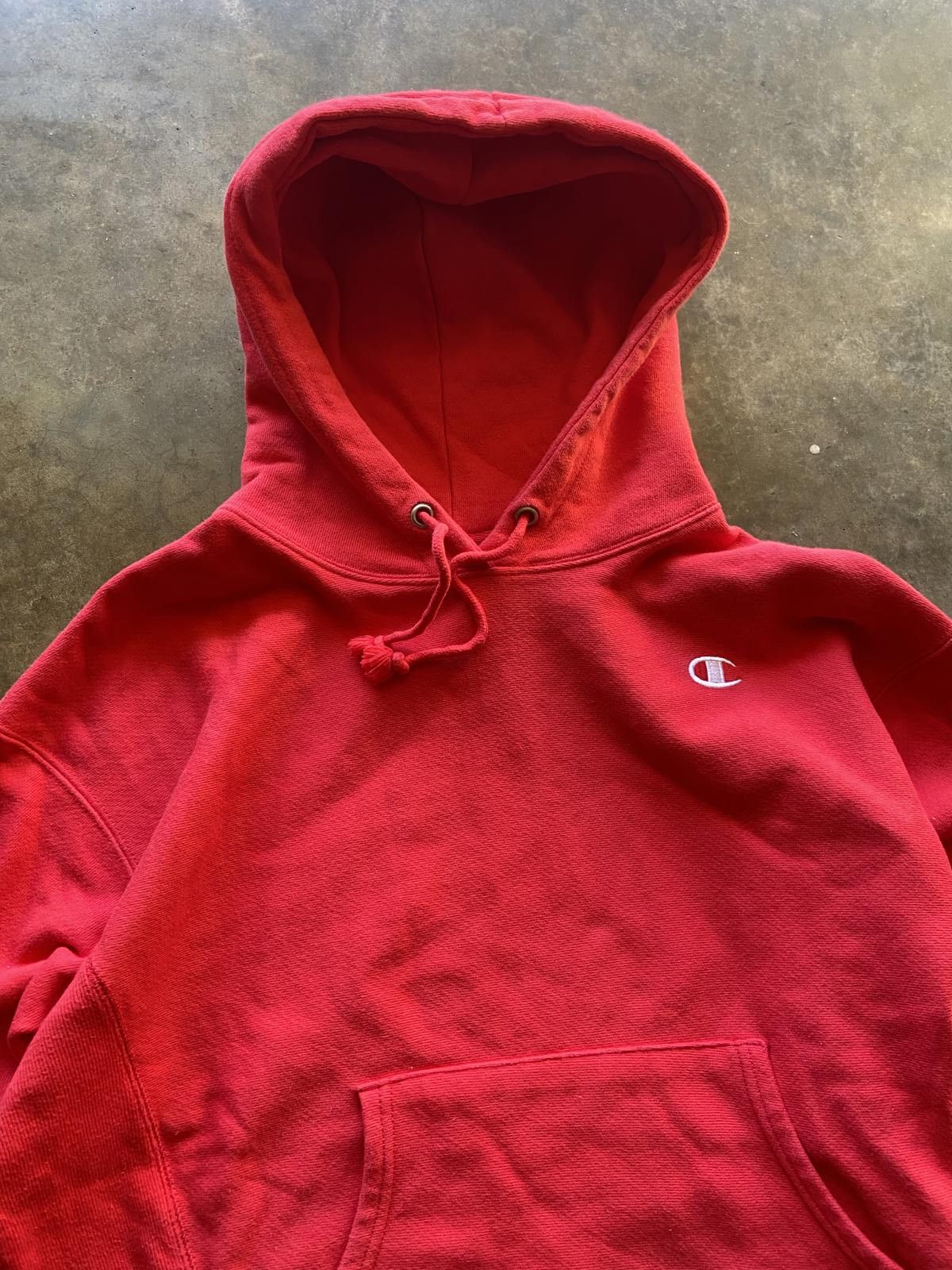 Champion Vintage Style Y2K Champion Reverse Weave Red Hoodie Small Size US S / EU 44-46 / 1 - 2 Thumbnail