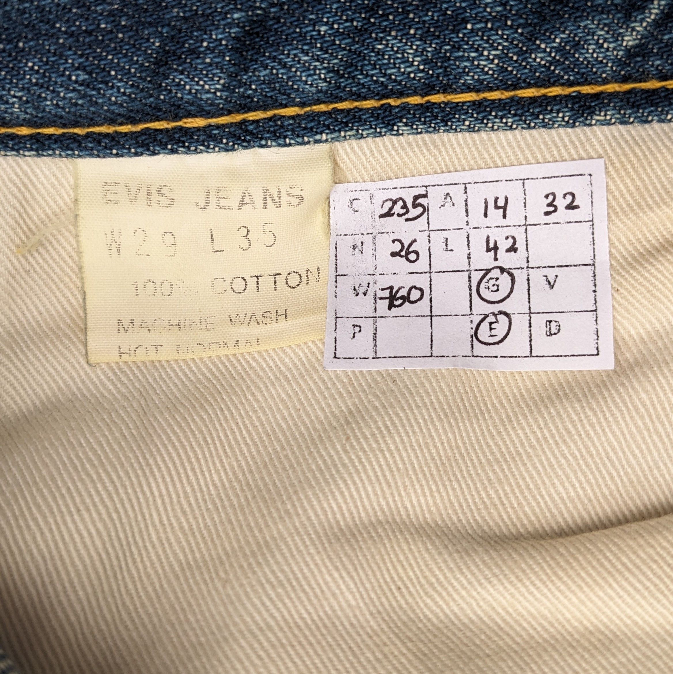 Evisu Vintage EVISU Japanese Fashion Brand Custom Jeans Size US 28 / EU 44 - 10 Thumbnail