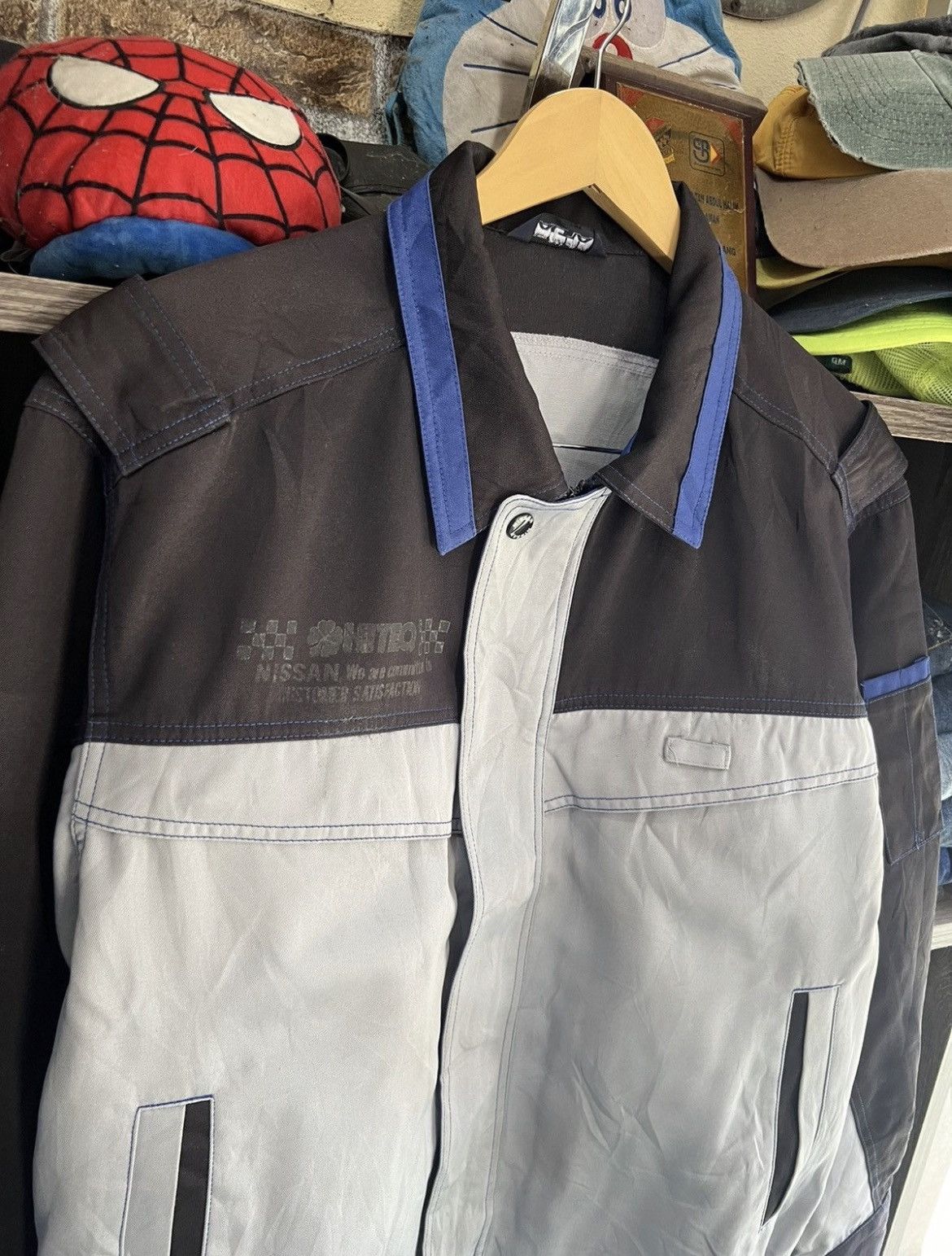 Nissan 🔥Vintage Nissan Uniform Work Jacket Size US L / EU 52-54 / 3 - 10 Thumbnail