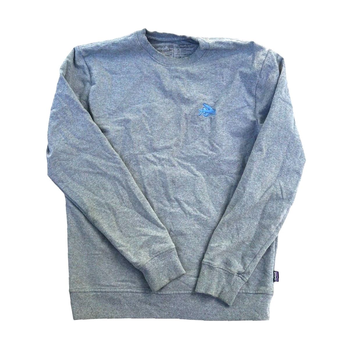 Patagonia VINTAGE Patagonia Uprisal Sweatshirt Men's Gray Fish Logo Crew Size M Size US M / EU 48-50 / 2 - 2 Thumbnail