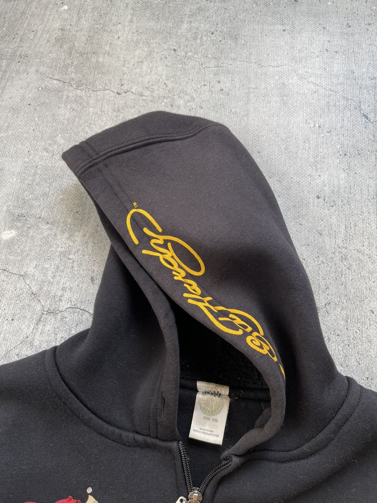 Ed Hardy × Vintage Ed hardy zip up hoodie y2k veryrare Size XXL / US 16-18 / IT 52-54 - 7 Thumbnail