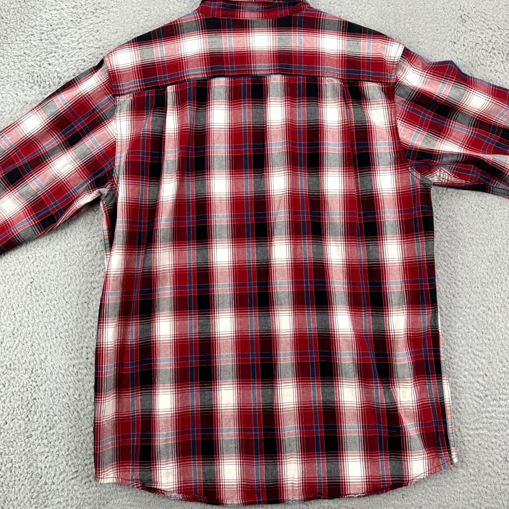 Carhartt Carhartt Button-Down Shirt Mens Medium Red Black Plaid Relaxed Fit Pockets Button-Up Shirt Mens Size US M / EU 48-50 / 2 - 3 Thumbnail